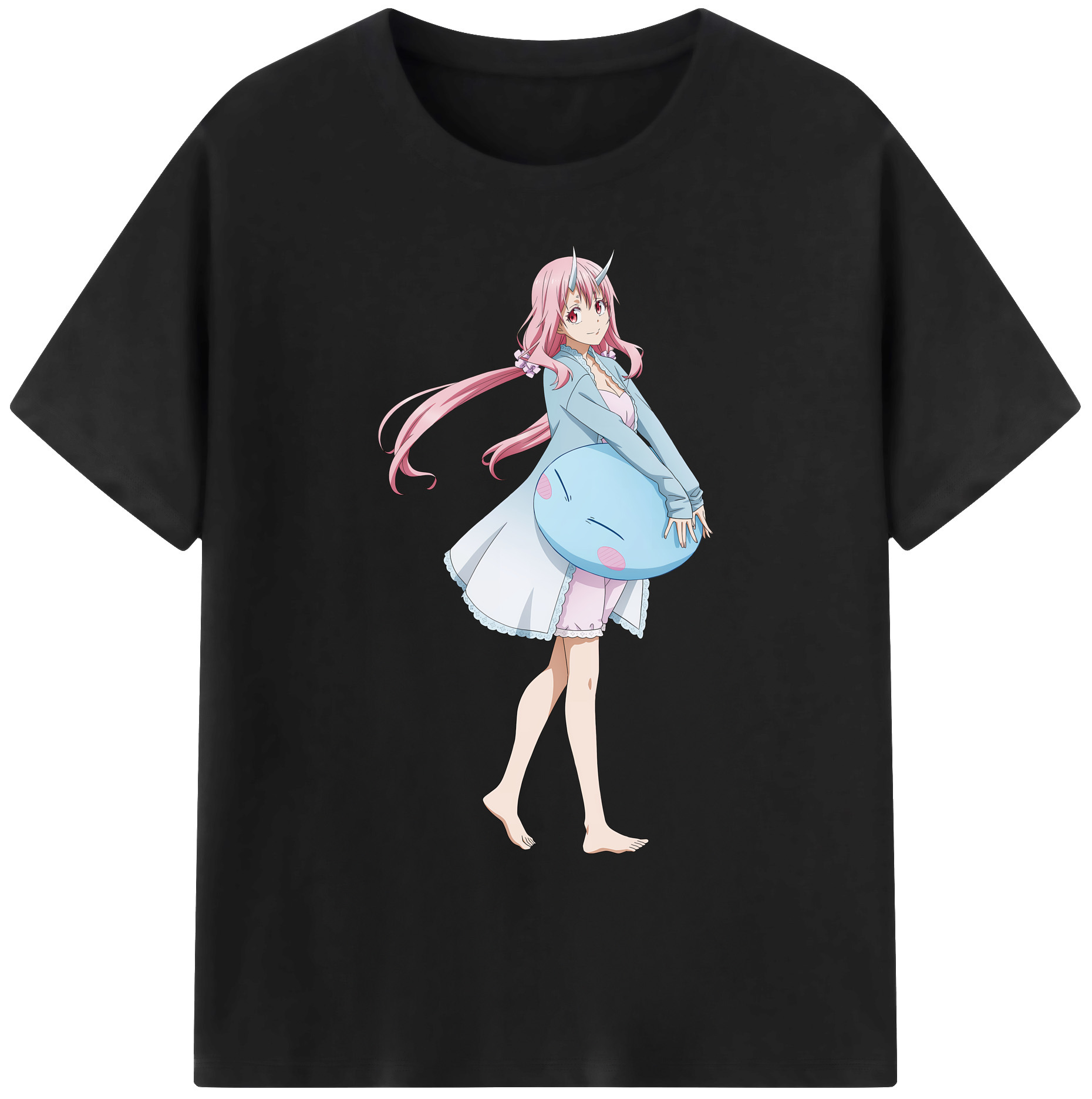 （画像用） 転スラ Regarding Reincarnated to Slime 綿100％ メンズ半袖Tシャツ｜肌触りやわらか＆通気性