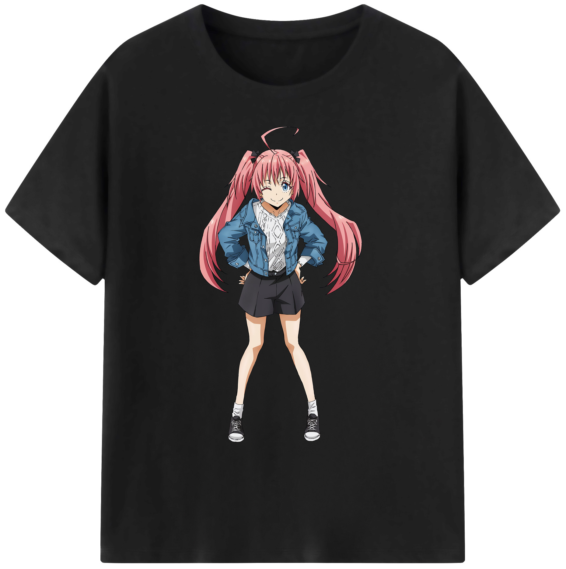 （画像用） 転スラ Regarding Reincarnated to Slime 綿100％ メンズ半袖Tシャツ｜肌触りやわらか＆通気性