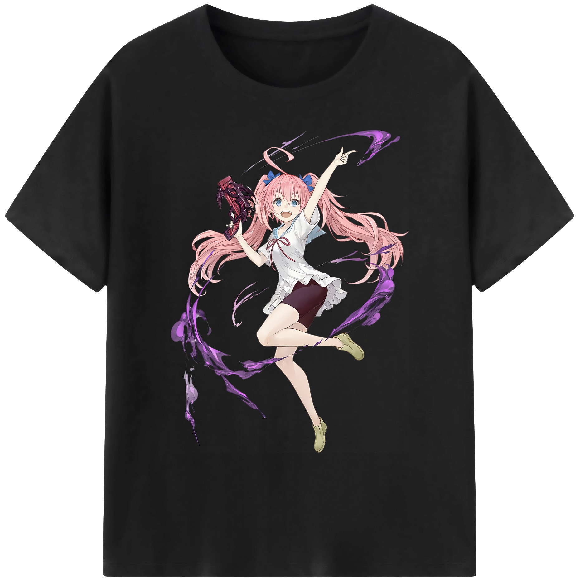 （画像用） 転スラ Regarding Reincarnated to Slime 綿100％ メンズ半袖Tシャツ｜肌触りやわらか＆通気性