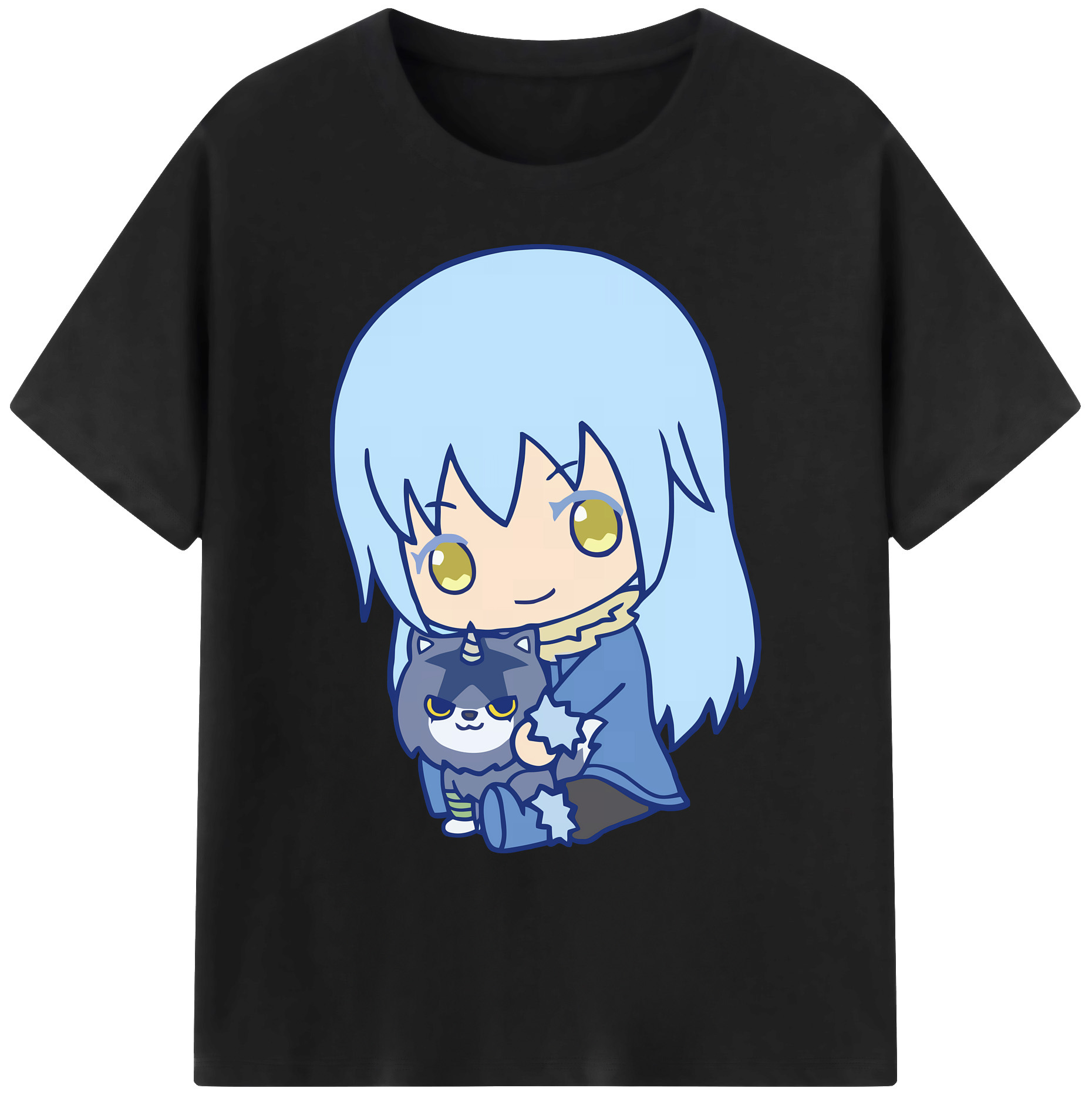 （画像用） 転スラ Regarding Reincarnated to Slime 綿100％ メンズ半袖Tシャツ｜肌触りやわらか＆通気性