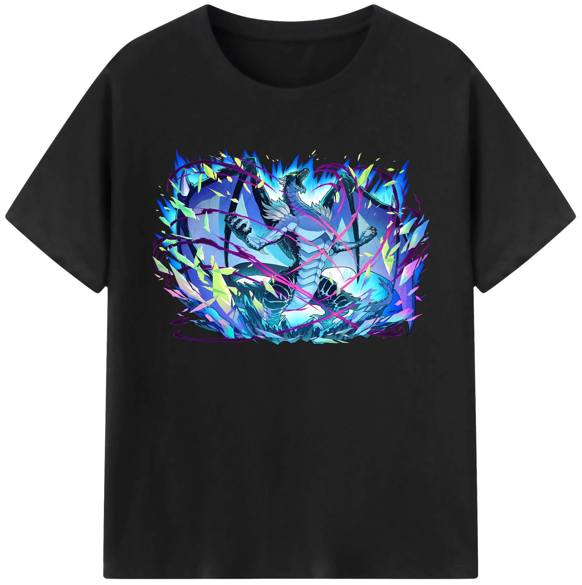 （画像用） 転スラ Regarding Reincarnated to Slime 綿100％ メンズ半袖Tシャツ｜肌触りやわらか＆通気性
