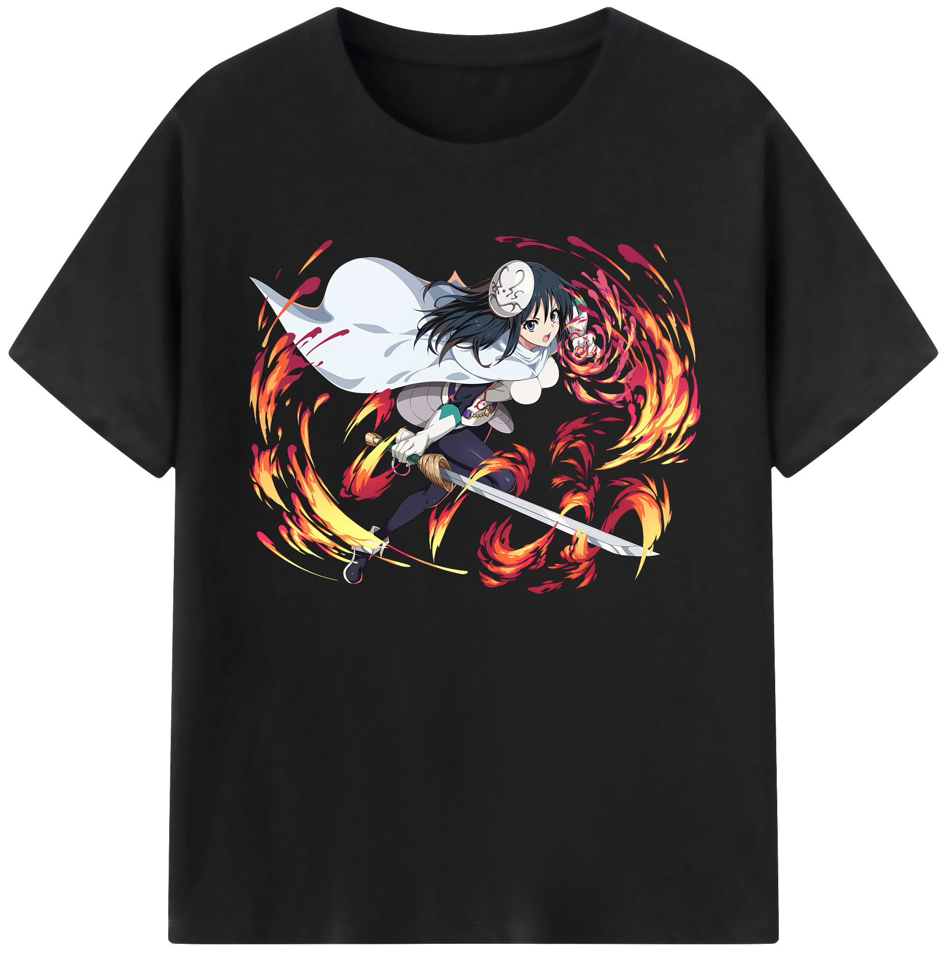 （画像用） 転スラ Regarding Reincarnated to Slime 綿100％ メンズ半袖Tシャツ｜肌触りやわらか＆通気性