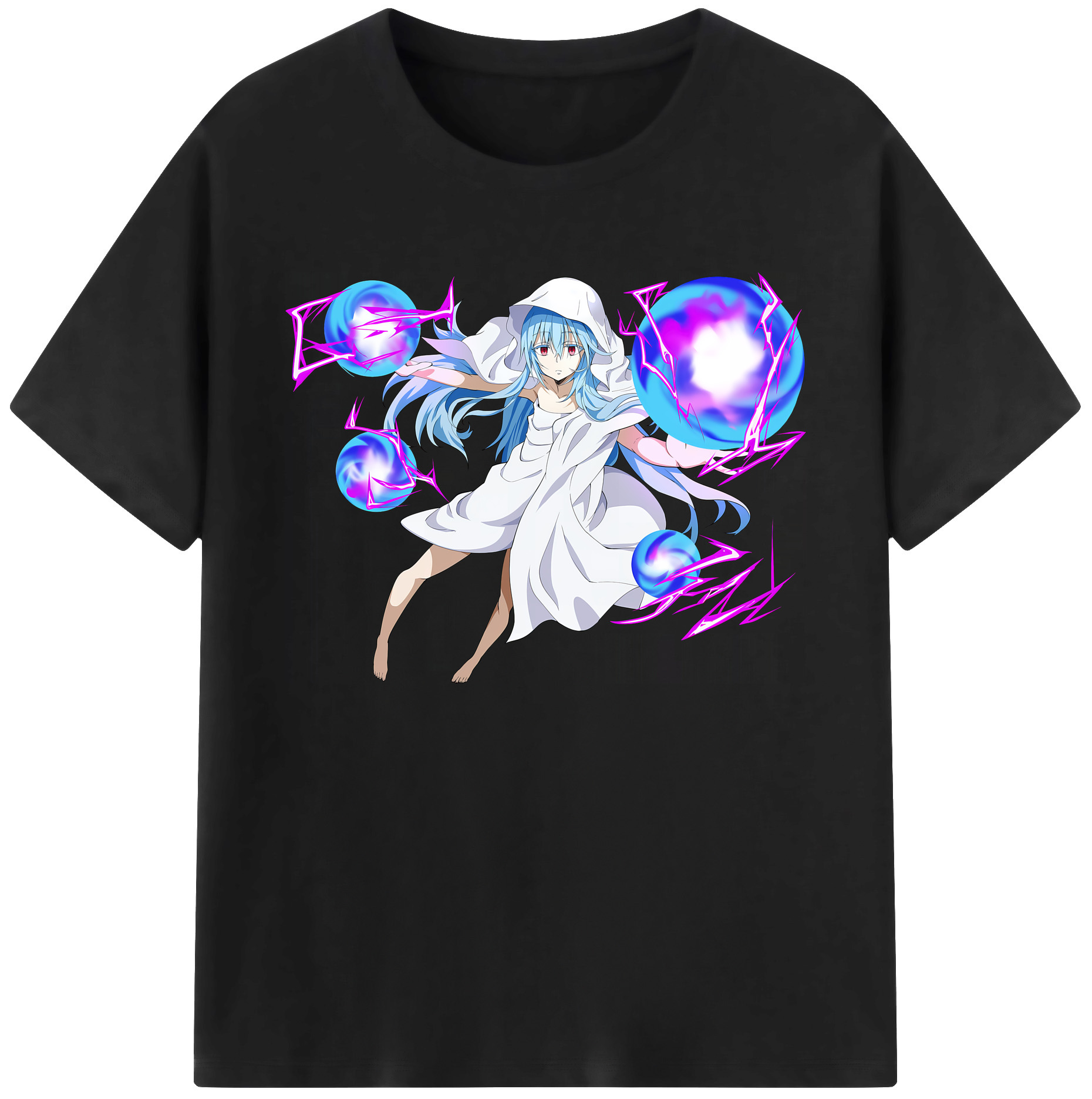 （画像用） 転スラ Regarding Reincarnated to Slime 綿100％ メンズ半袖Tシャツ｜肌触りやわらか＆通気性
