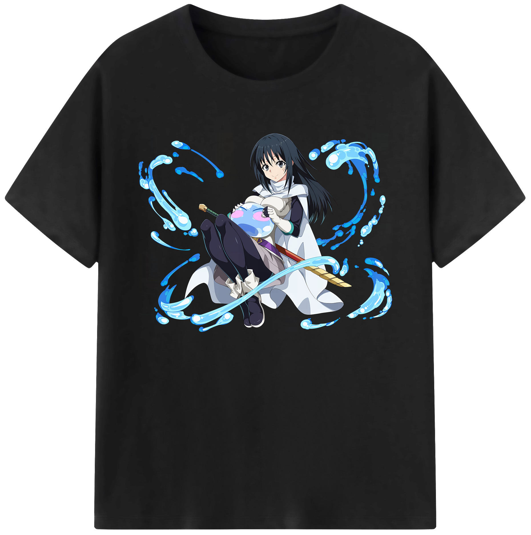（画像用） 転スラ Regarding Reincarnated to Slime 綿100％ メンズ半袖Tシャツ｜肌触りやわらか＆通気性