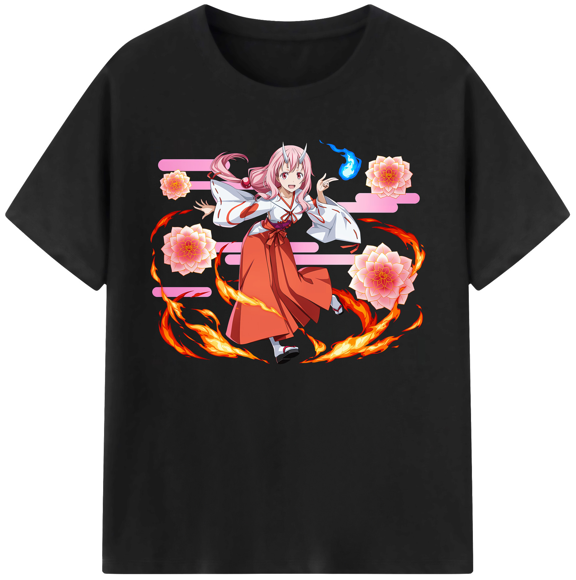 （画像用） 転スラ Regarding Reincarnated to Slime 綿100％ メンズ半袖Tシャツ｜肌触りやわらか＆通気性