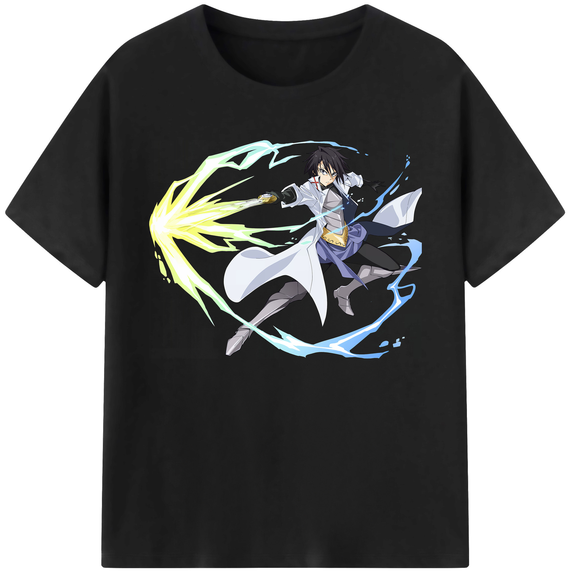 （画像用） 転スラ Regarding Reincarnated to Slime 綿100％ メンズ半袖Tシャツ｜肌触りやわらか＆通気性