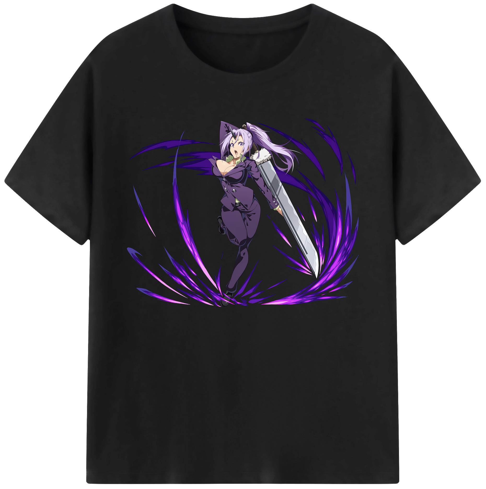 （画像用） 転スラ Regarding Reincarnated to Slime 綿100％ メンズ半袖Tシャツ｜肌触りやわらか＆通気性