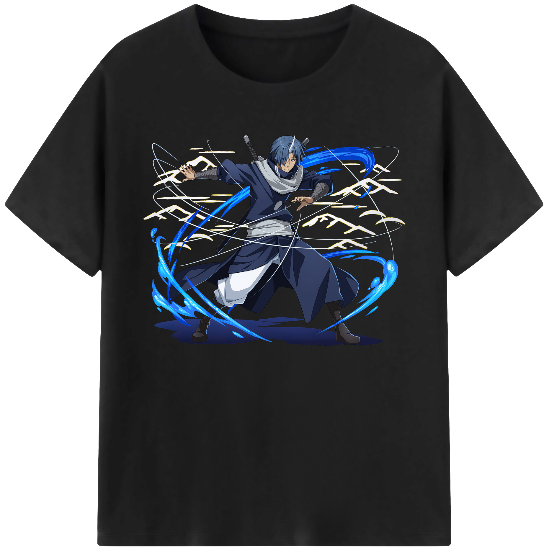 （画像用） 転スラ Regarding Reincarnated to Slime 綿100％ メンズ半袖Tシャツ｜肌触りやわらか＆通気性