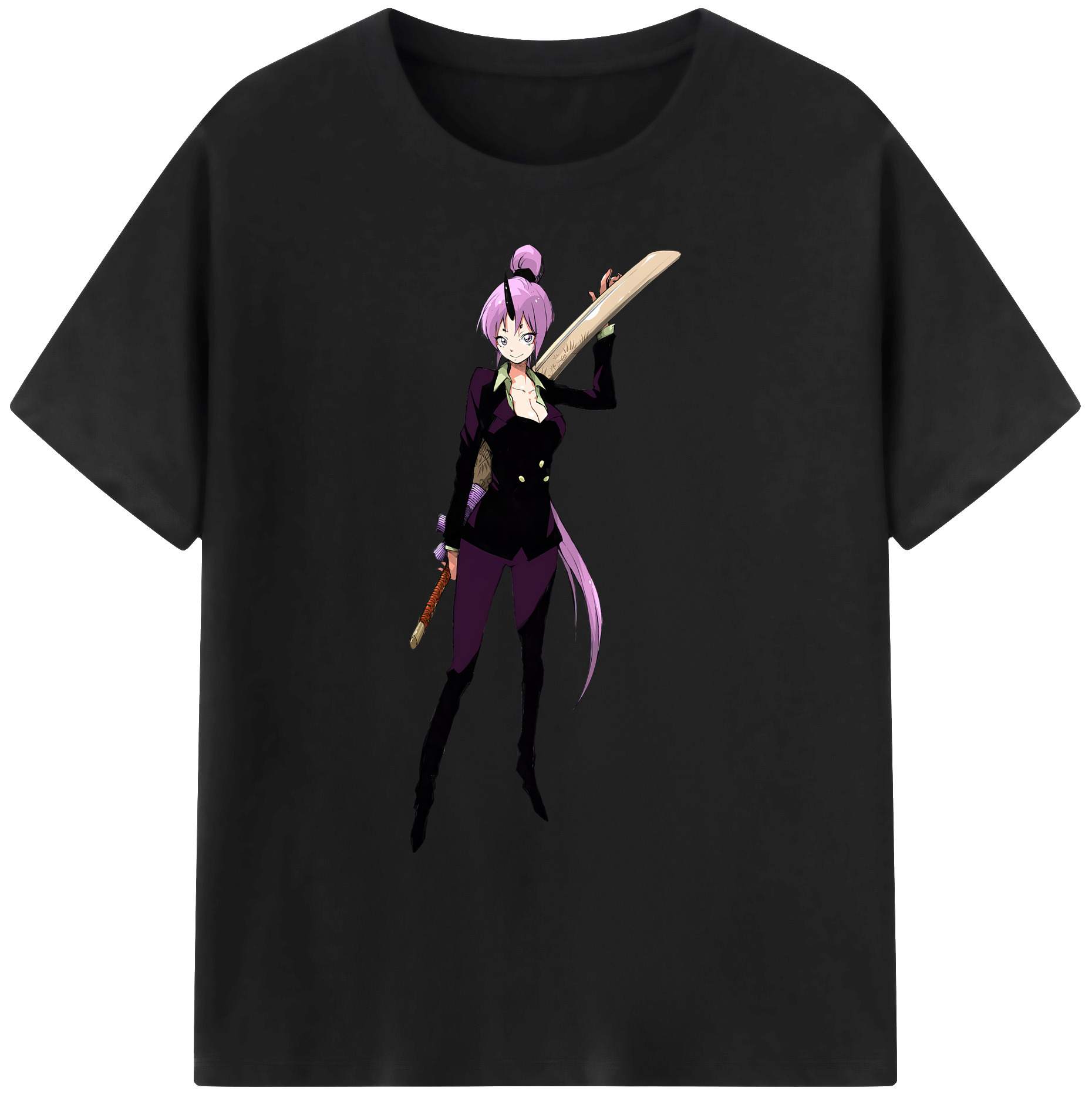 （画像用） 転スラ Regarding Reincarnated to Slime 綿100％ メンズ半袖Tシャツ｜肌触りやわらか＆通気性
