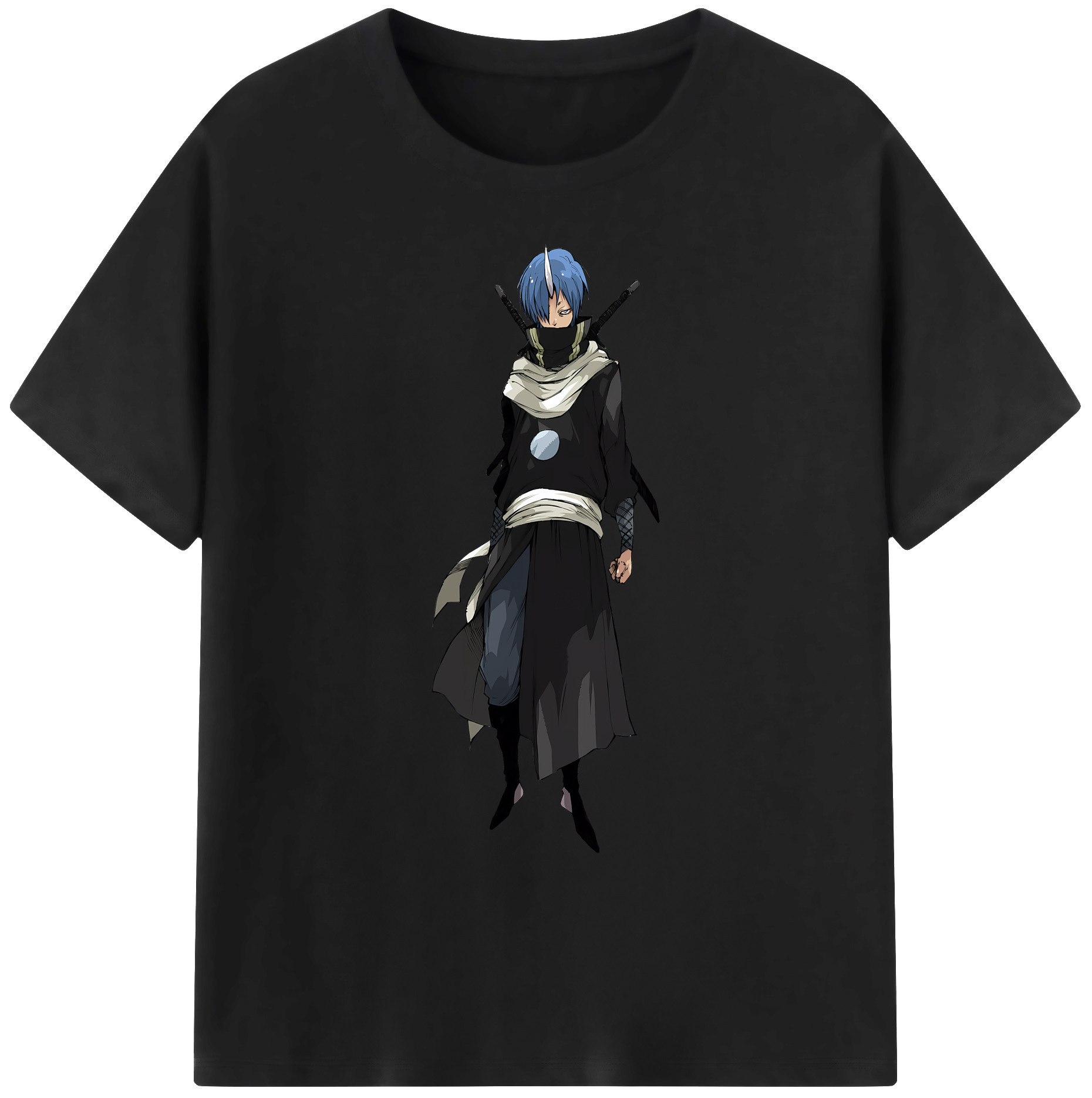 （画像用） 転スラ Regarding Reincarnated to Slime 綿100％ メンズ半袖Tシャツ｜肌触りやわらか＆通気性