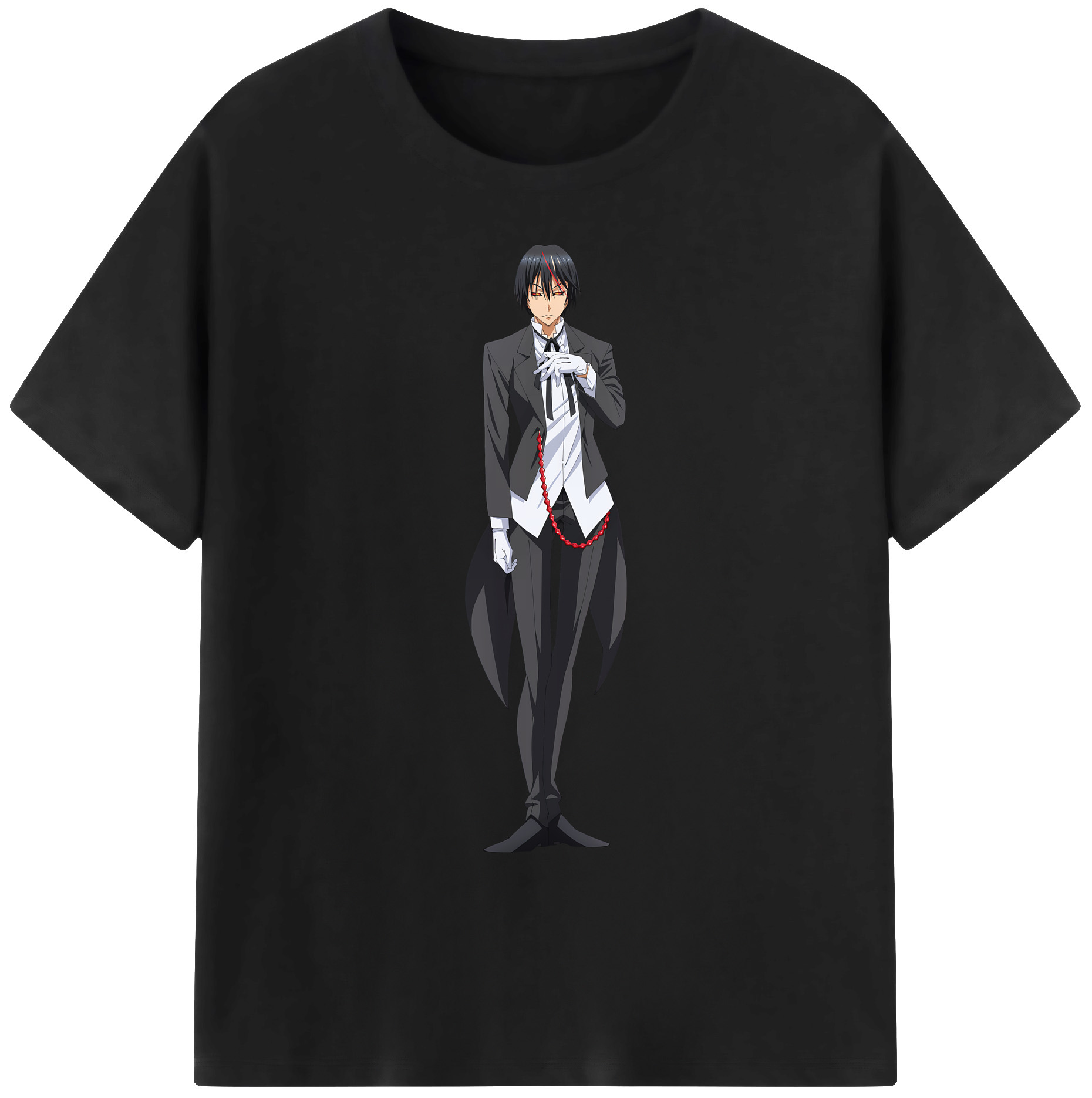 （画像用） 転スラ Regarding Reincarnated to Slime 綿100％ メンズ半袖Tシャツ｜肌触りやわらか＆通気性