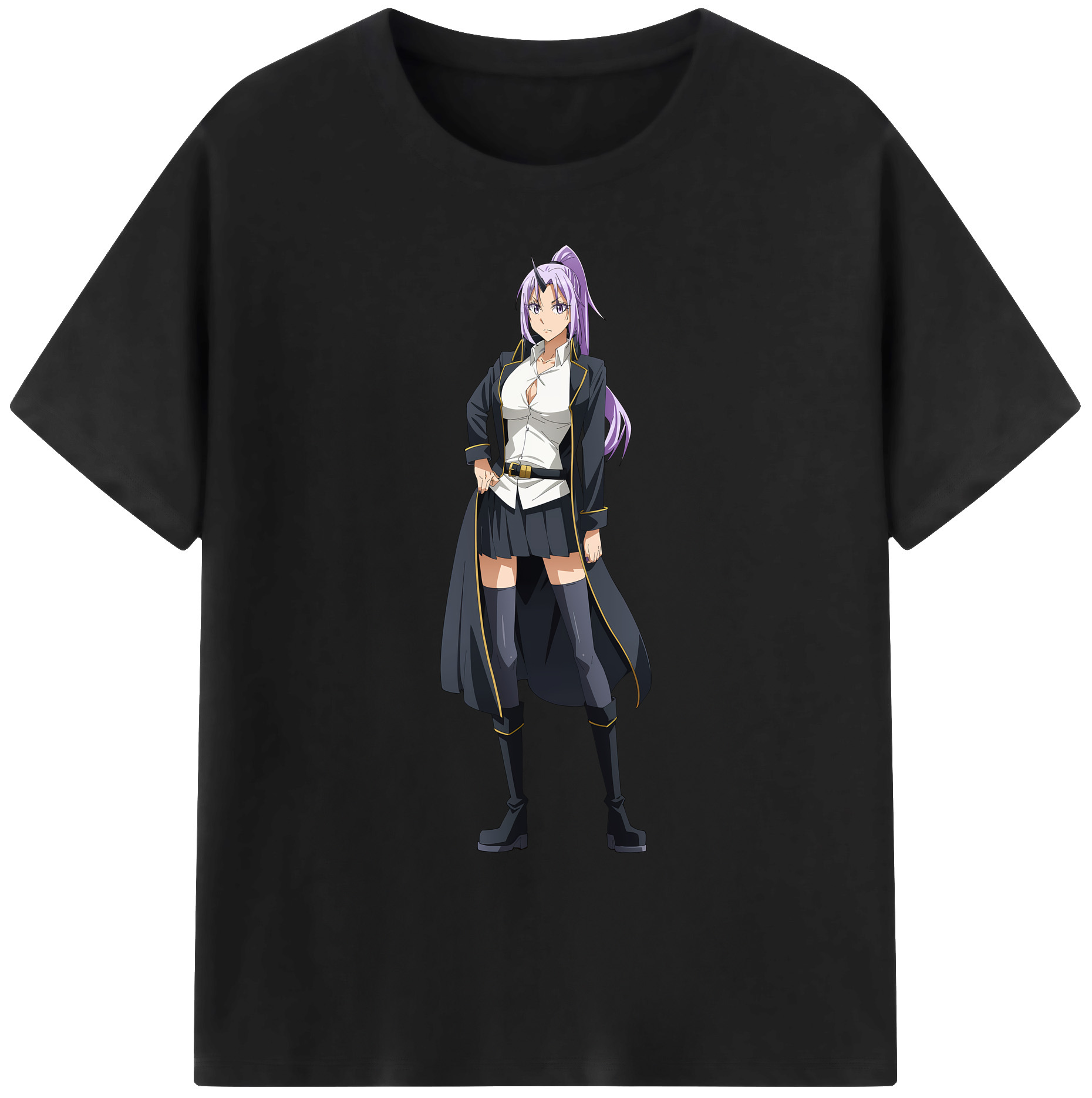 （画像用） 転スラ Regarding Reincarnated to Slime 綿100％ メンズ半袖Tシャツ｜肌触りやわらか＆通気性