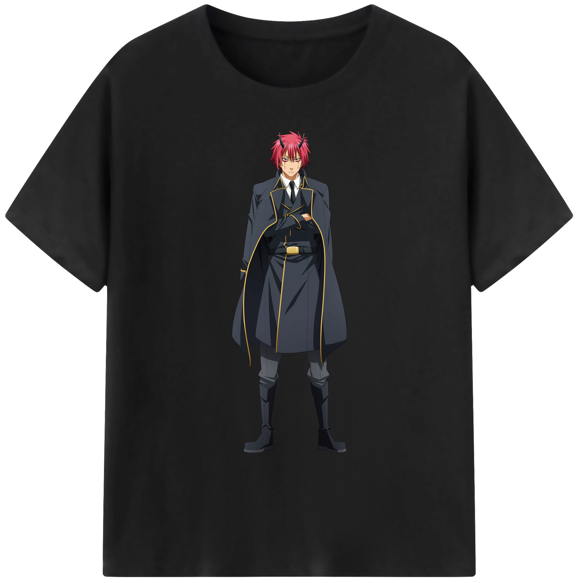 （画像用） 転スラ Regarding Reincarnated to Slime 綿100％ メンズ半袖Tシャツ｜肌触りやわらか＆通気性