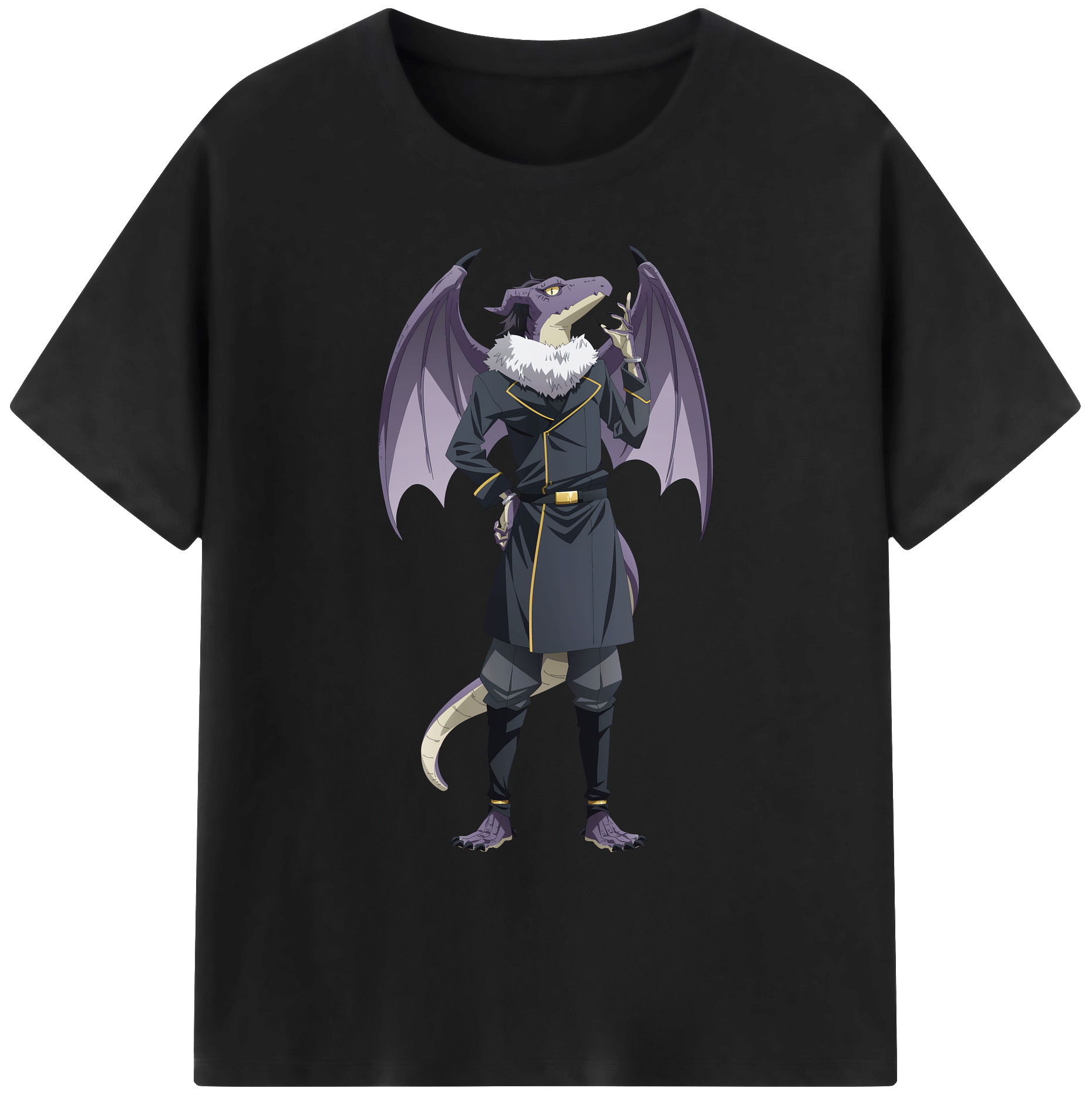 （画像用） 転スラ Regarding Reincarnated to Slime 綿100％ メンズ半袖Tシャツ｜肌触りやわらか＆通気性