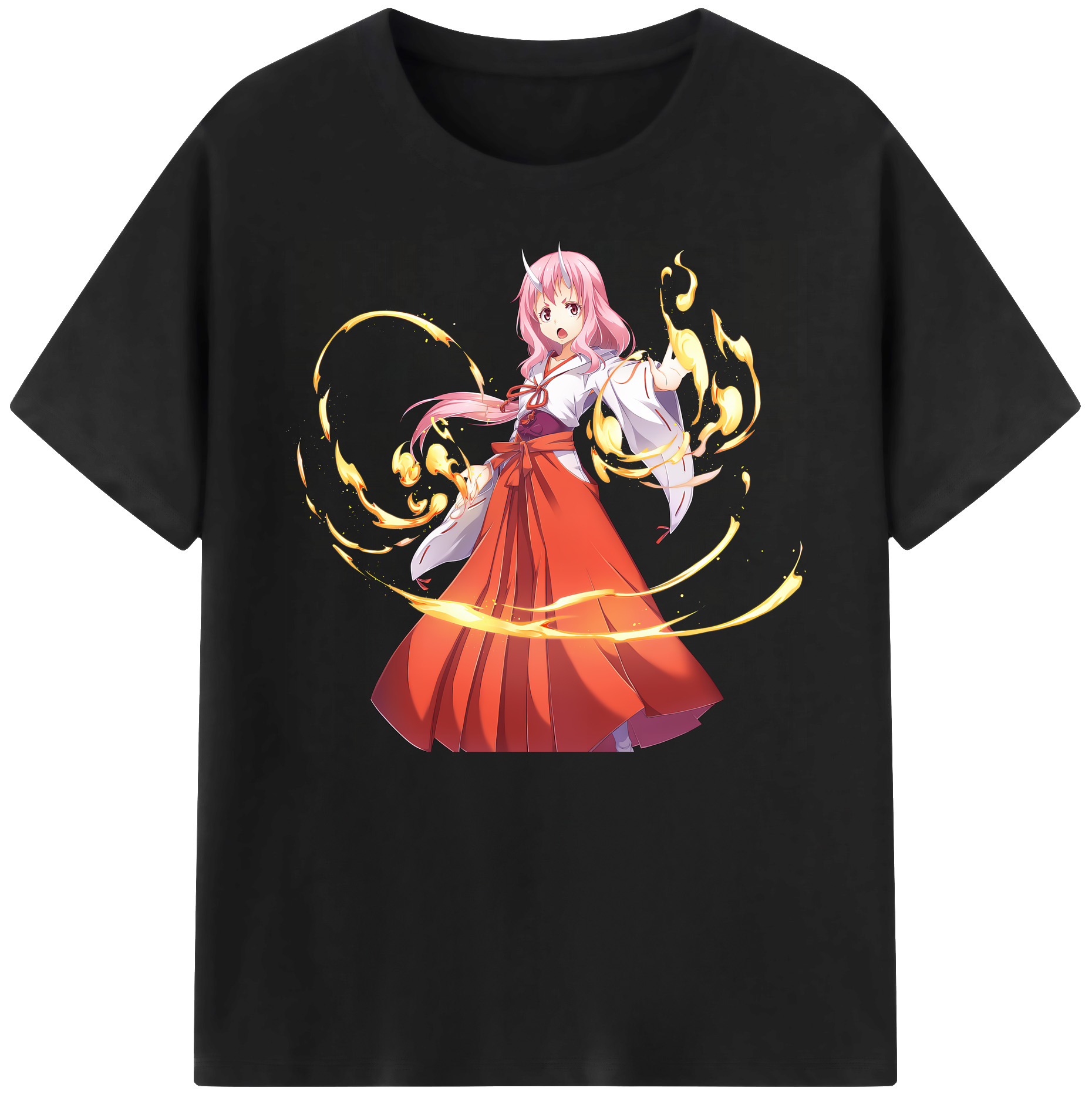 （画像用） 転スラ Regarding Reincarnated to Slime 綿100％ メンズ半袖Tシャツ｜肌触りやわらか＆通気性