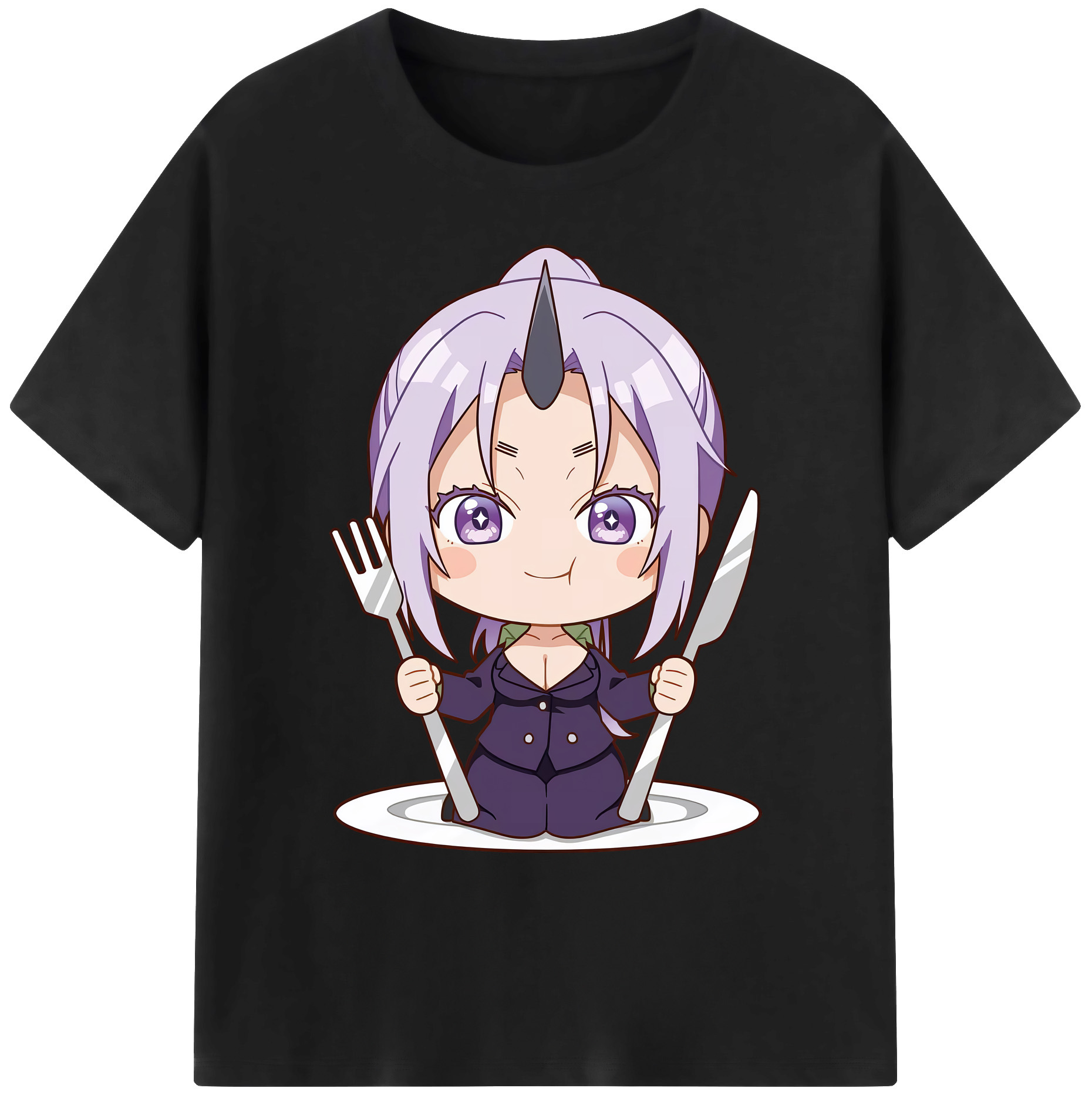 （画像用） 転スラ Regarding Reincarnated to Slime 綿100％ メンズ半袖Tシャツ｜肌触りやわらか＆通気性