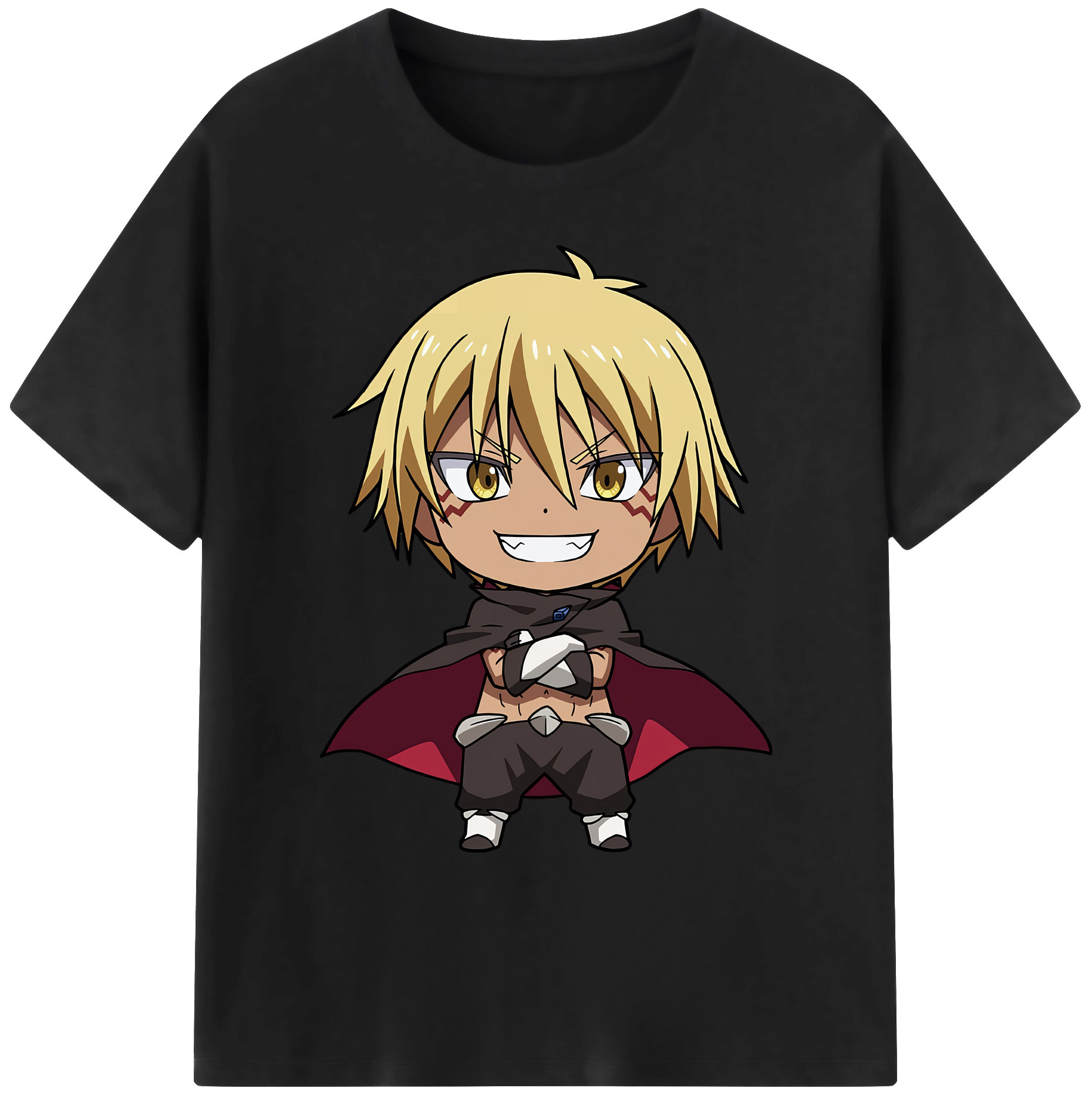 （画像用） 転スラ Regarding Reincarnated to Slime 綿100％ メンズ半袖Tシャツ｜肌触りやわらか＆通気性