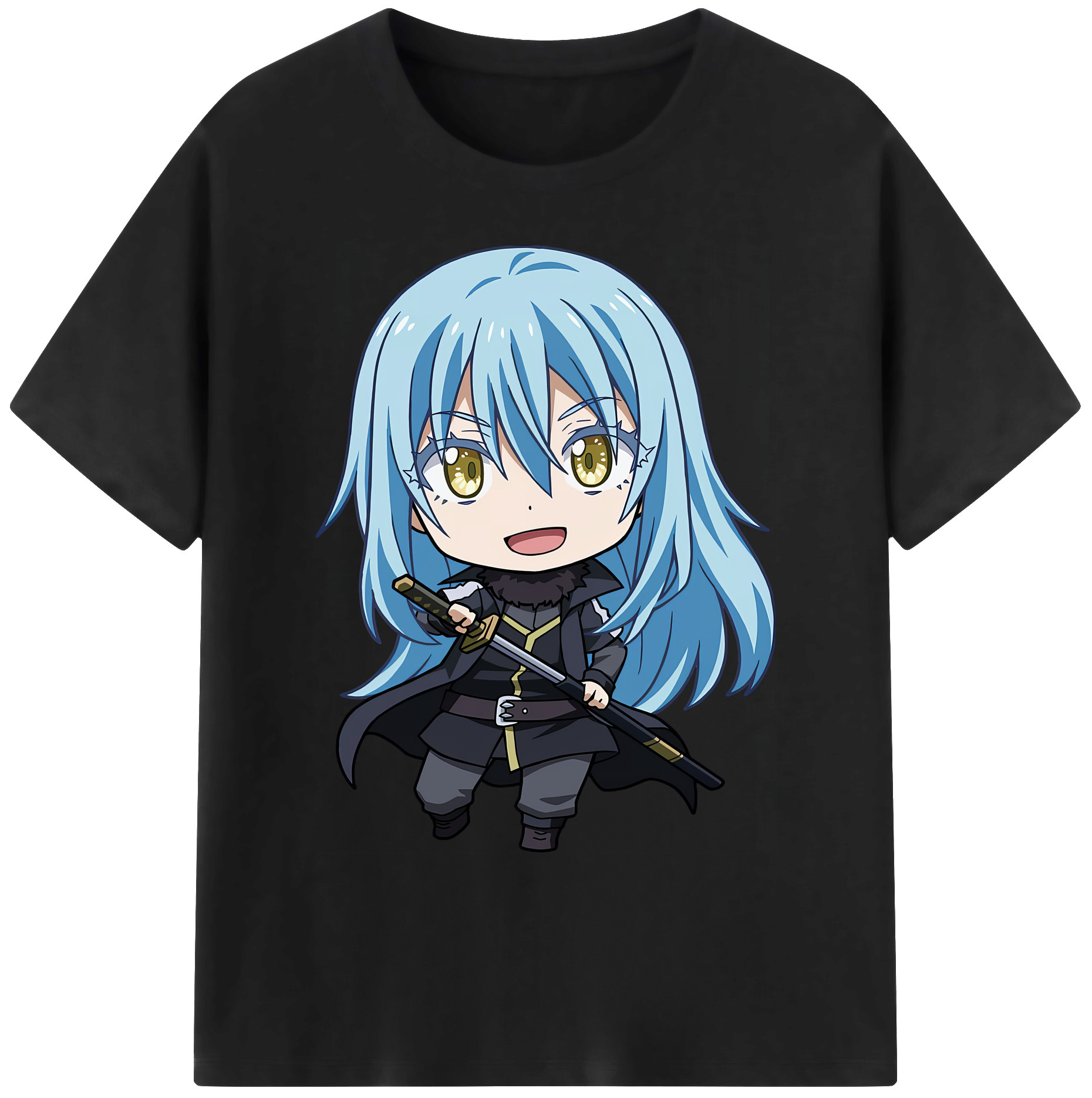（画像用） 転スラ Regarding Reincarnated to Slime 綿100％ メンズ半袖Tシャツ｜肌触りやわらか＆通気性