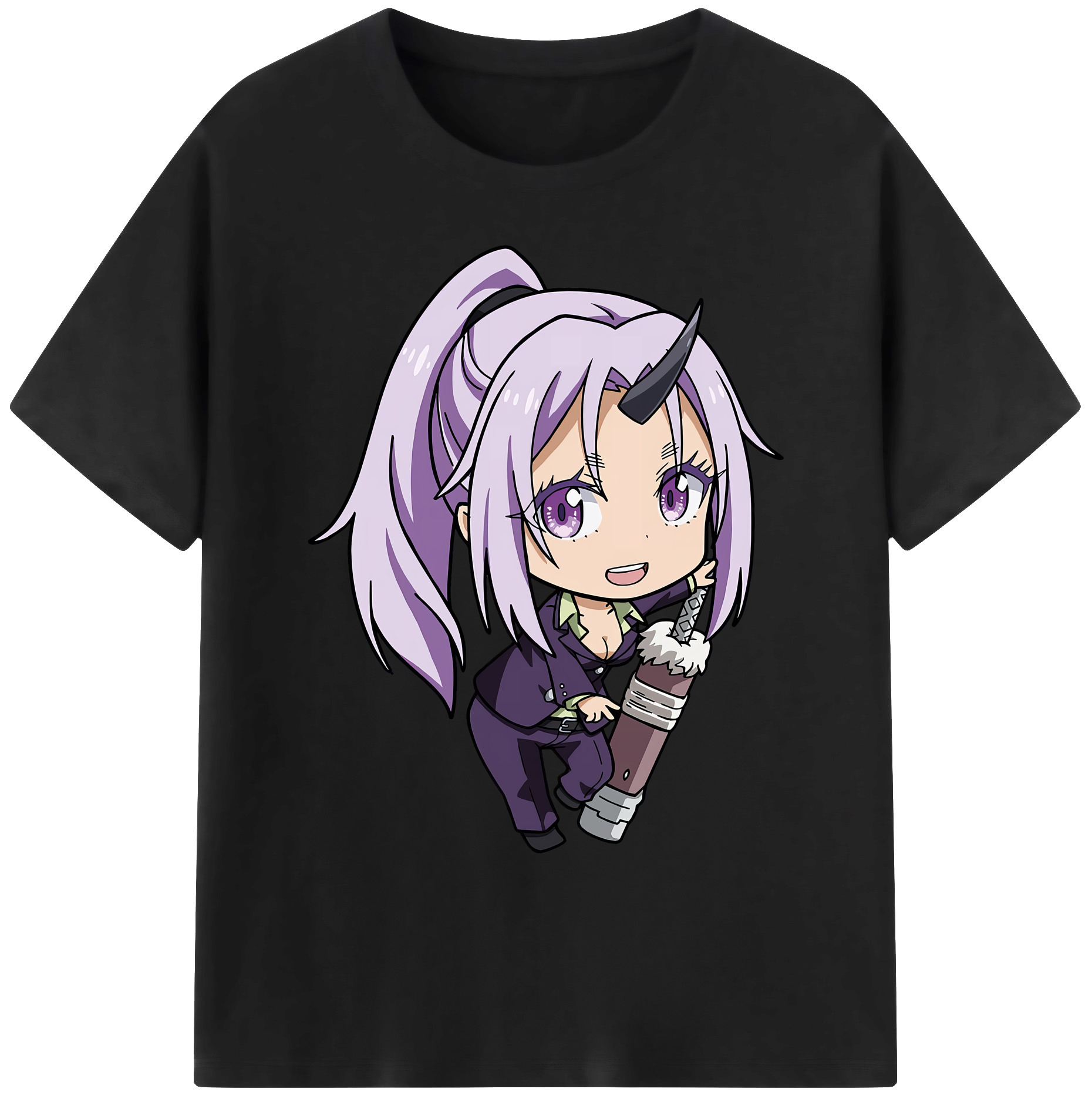 （画像用） 転スラ Regarding Reincarnated to Slime 綿100％ メンズ半袖Tシャツ｜肌触りやわらか＆通気性