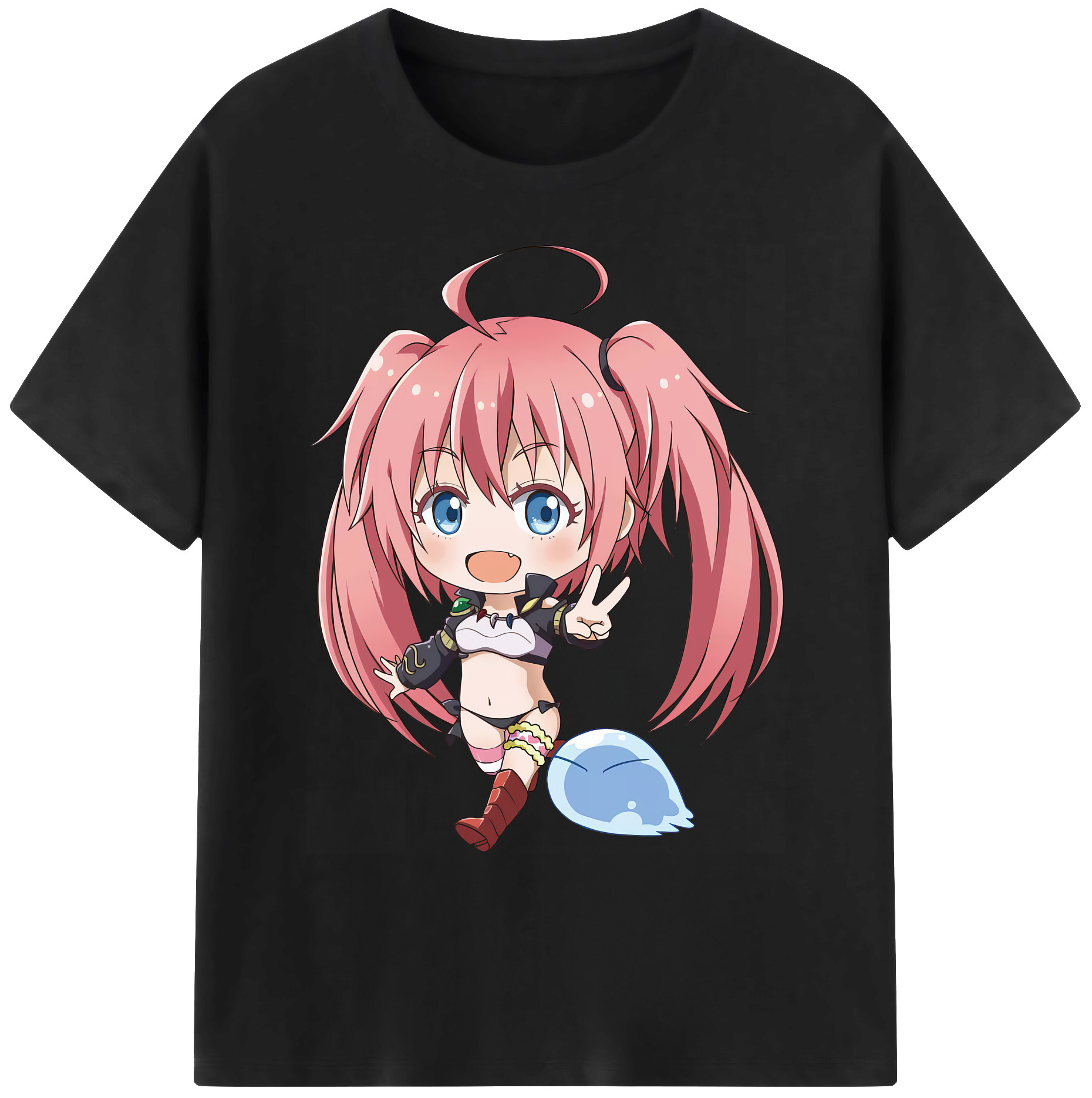 （画像用） 転スラ Regarding Reincarnated to Slime 綿100％ メンズ半袖Tシャツ｜肌触りやわらか＆通気性