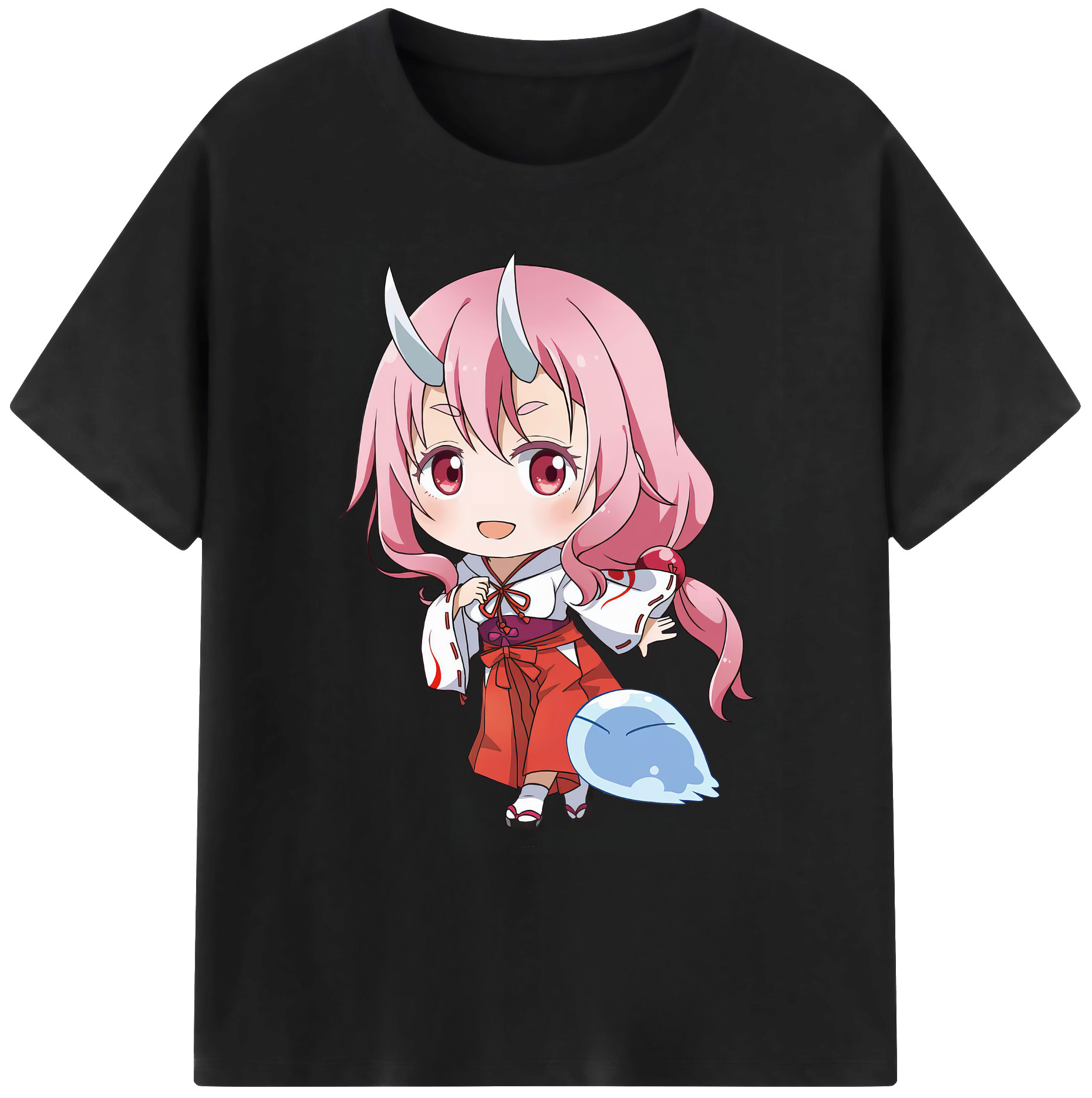 （画像用） 転スラ Regarding Reincarnated to Slime 綿100％ メンズ半袖Tシャツ｜肌触りやわらか＆通気性