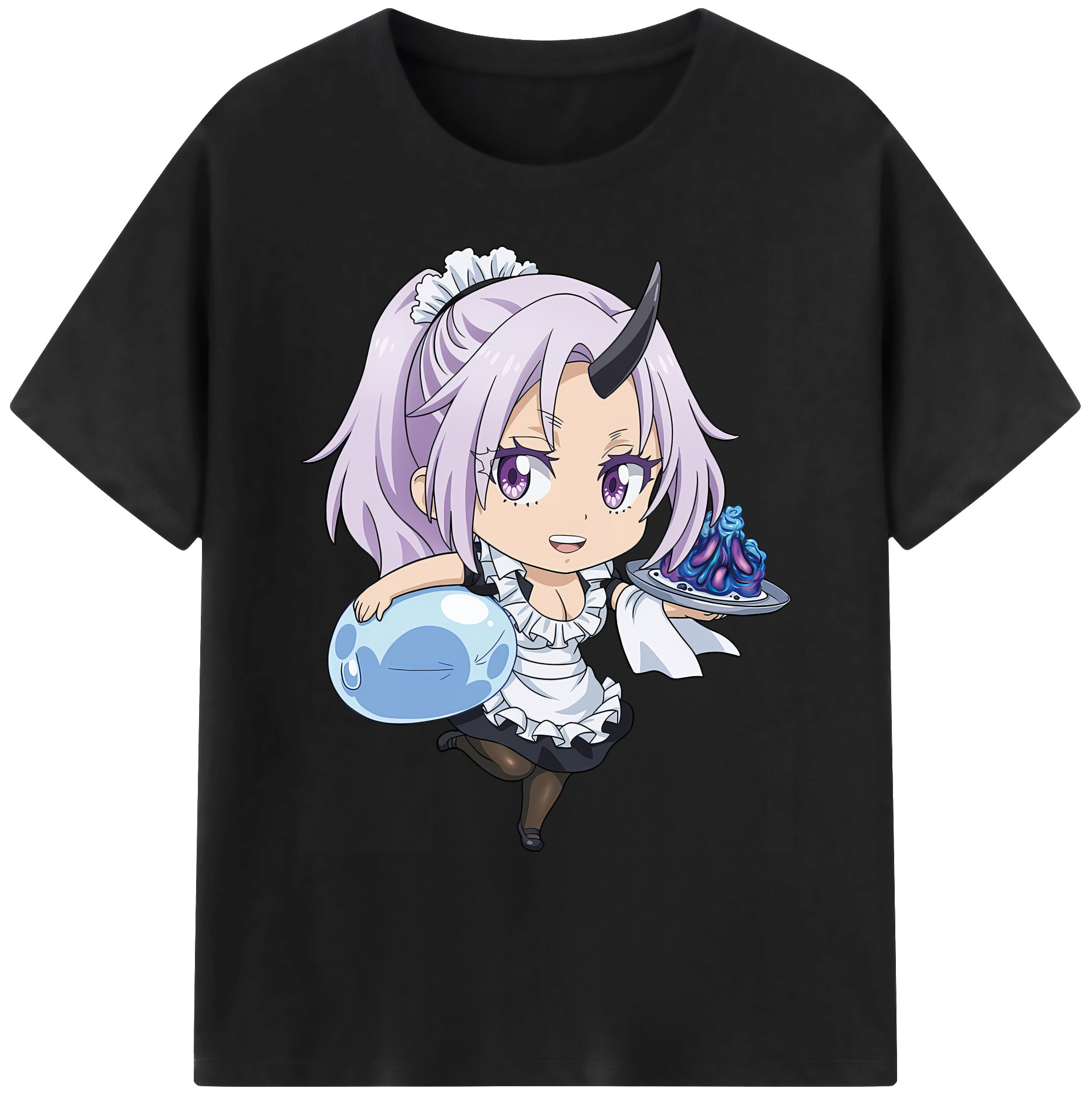 （画像用） 転スラ Regarding Reincarnated to Slime 綿100％ メンズ半袖Tシャツ｜肌触りやわらか＆通気性