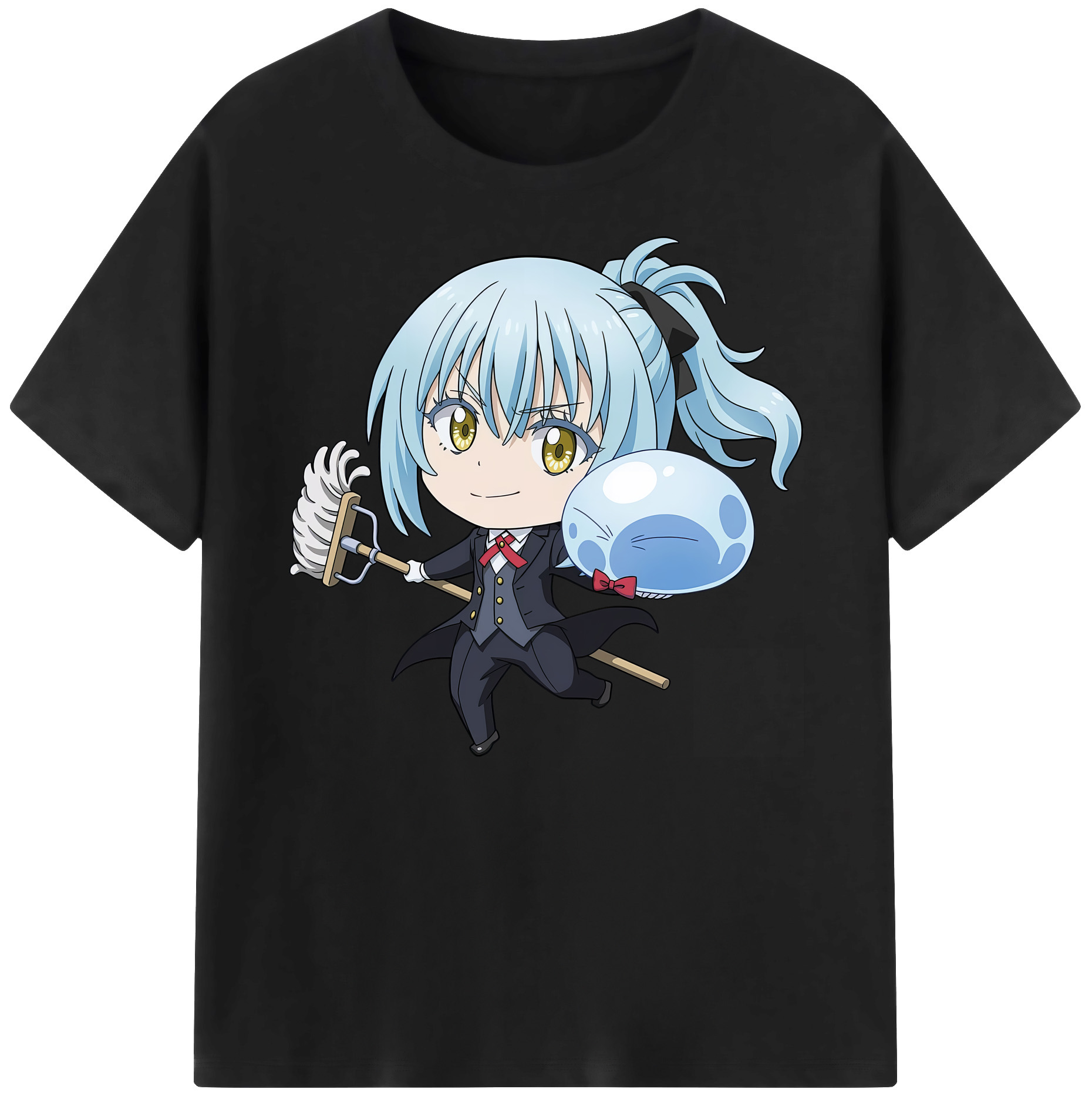 （画像用） 転スラ Regarding Reincarnated to Slime 綿100％ メンズ半袖Tシャツ｜肌触りやわらか＆通気性
