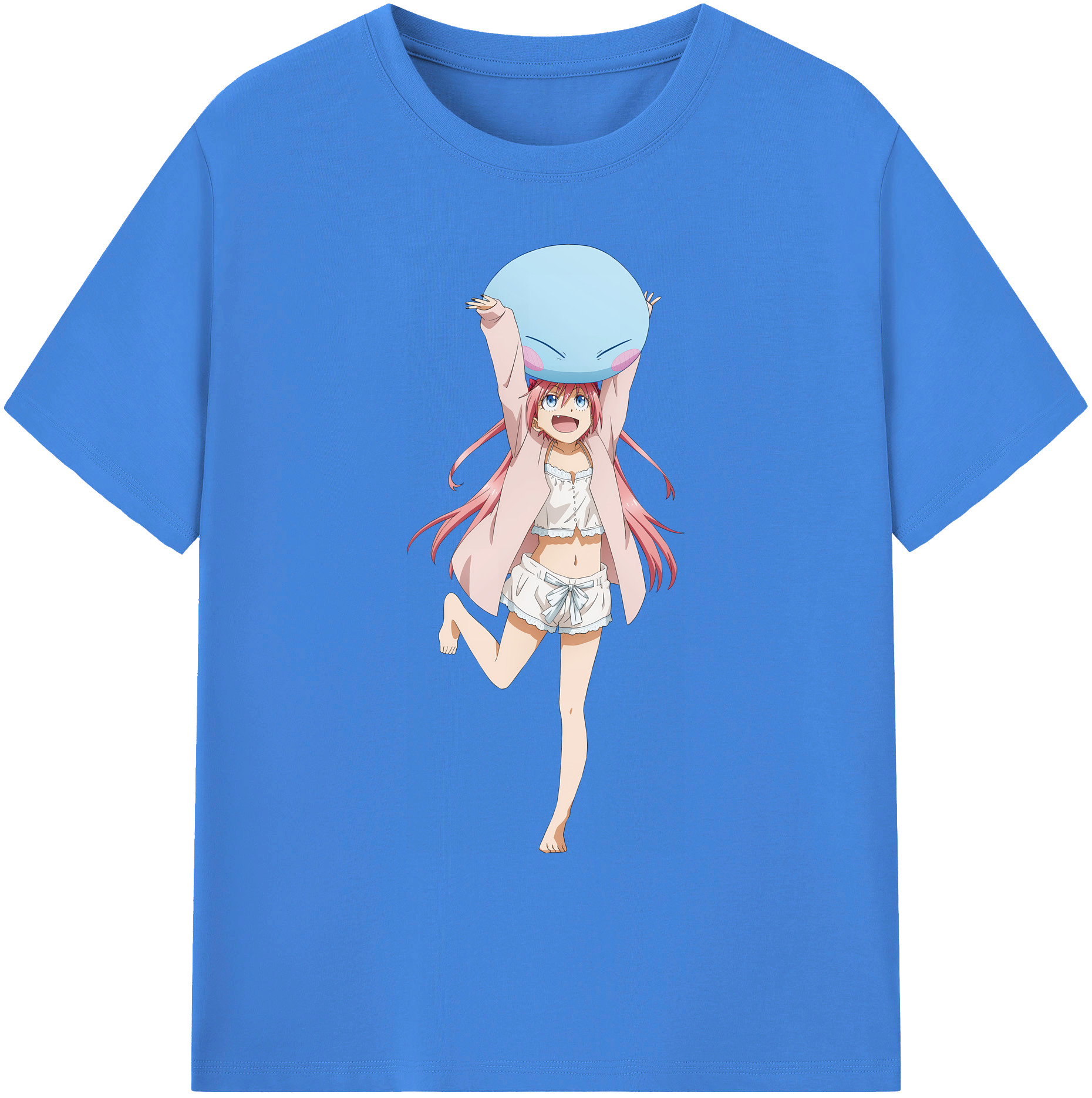 （画像用） 転スラ Regarding Reincarnated to Slime 綿100％ メンズ半袖Tシャツ｜肌触りやわらか＆通気性