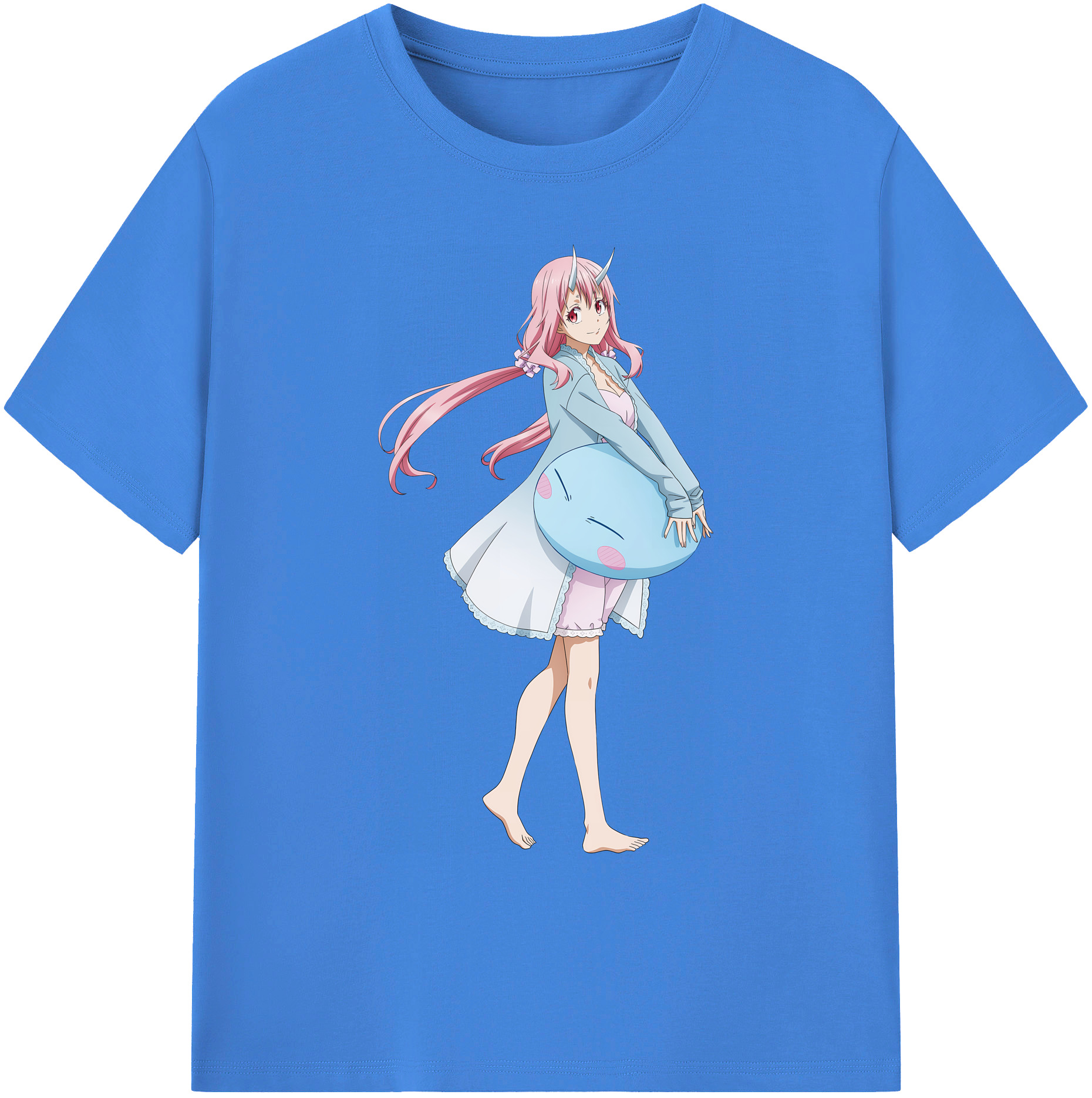 （画像用） 転スラ Regarding Reincarnated to Slime 綿100％ メンズ半袖Tシャツ｜肌触りやわらか＆通気性