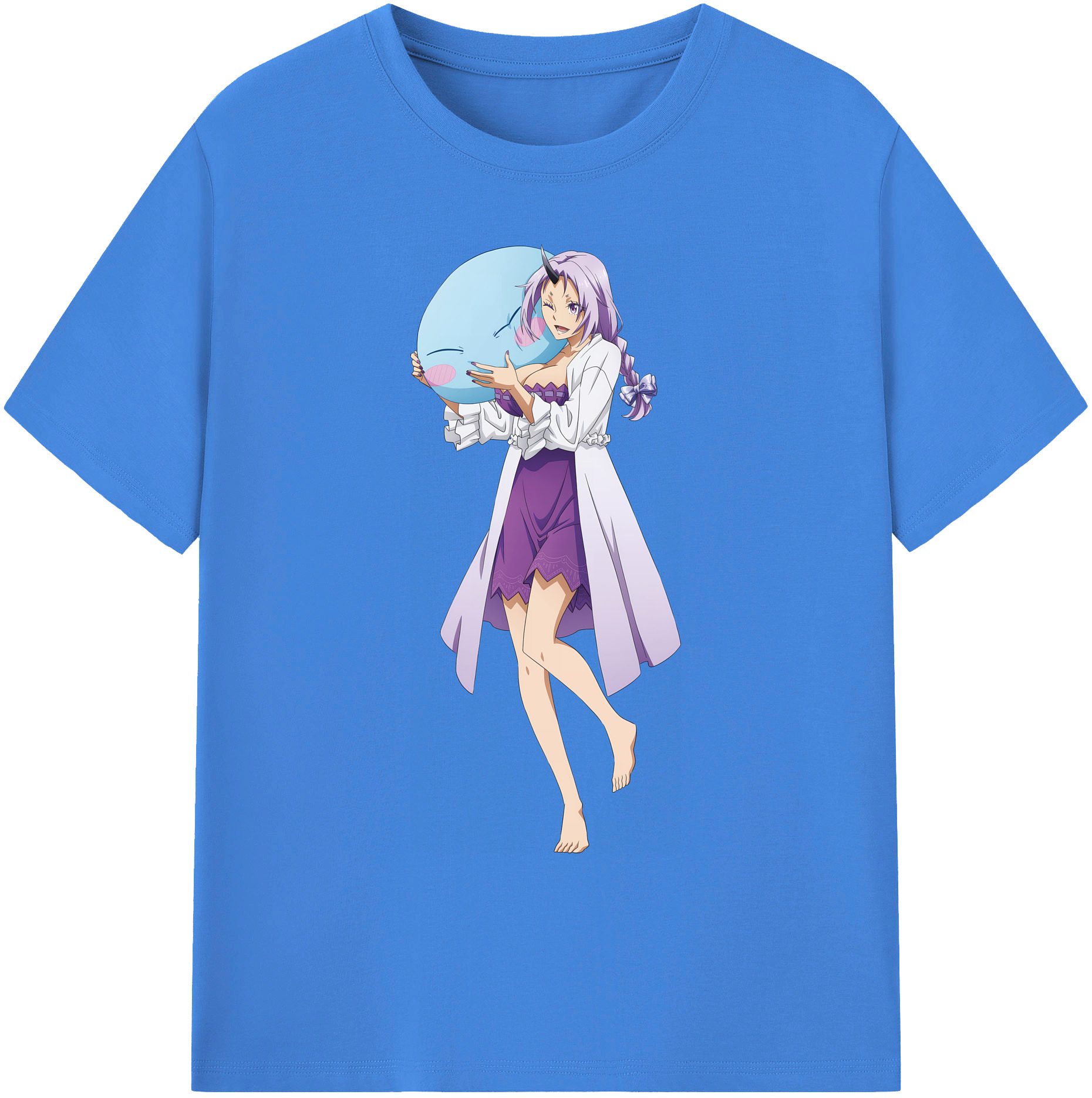 （画像用） 転スラ Regarding Reincarnated to Slime 綿100％ メンズ半袖Tシャツ｜肌触りやわらか＆通気性