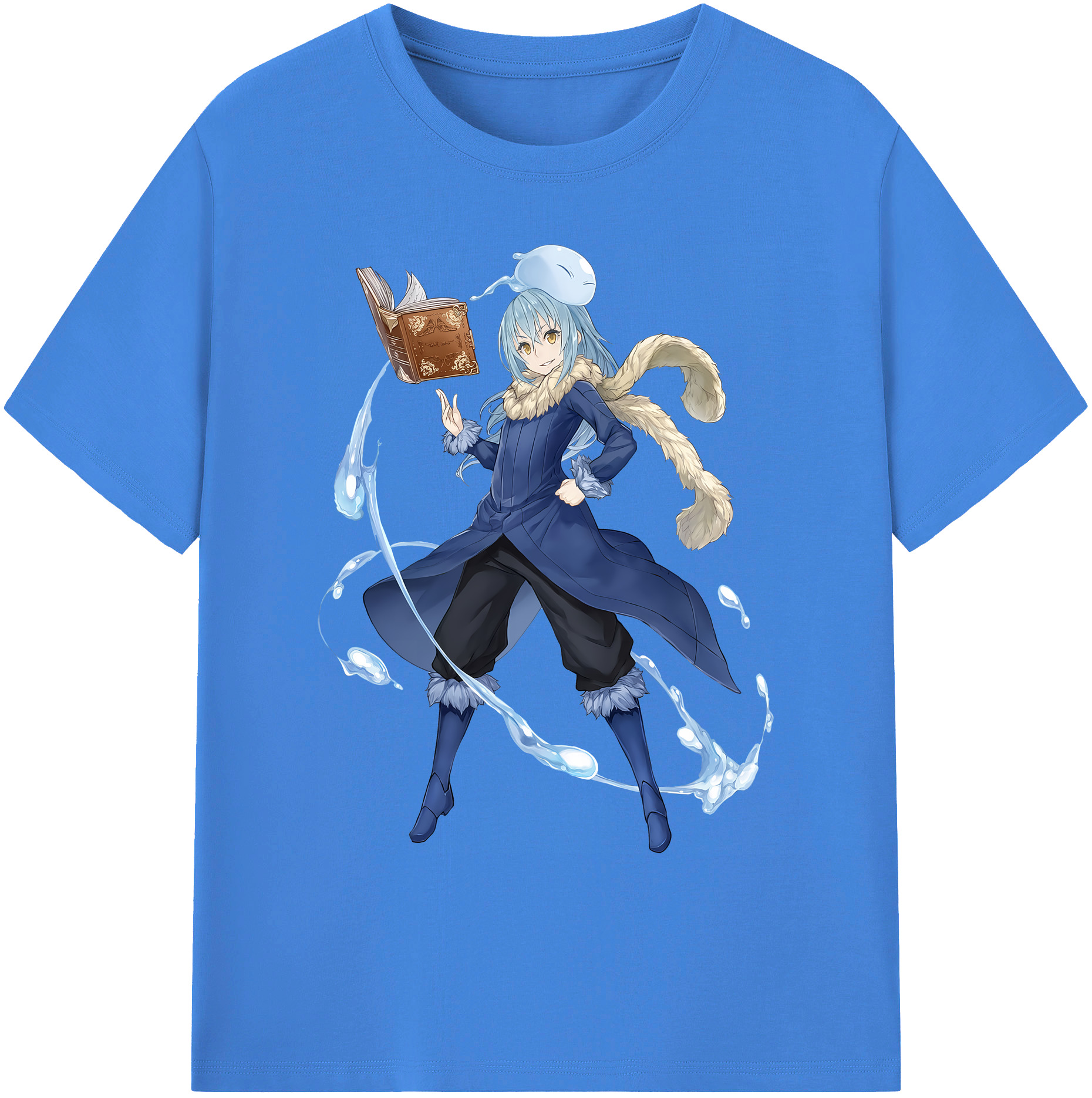 （画像用） 転スラ Regarding Reincarnated to Slime 綿100％ メンズ半袖Tシャツ｜肌触りやわらか＆通気性