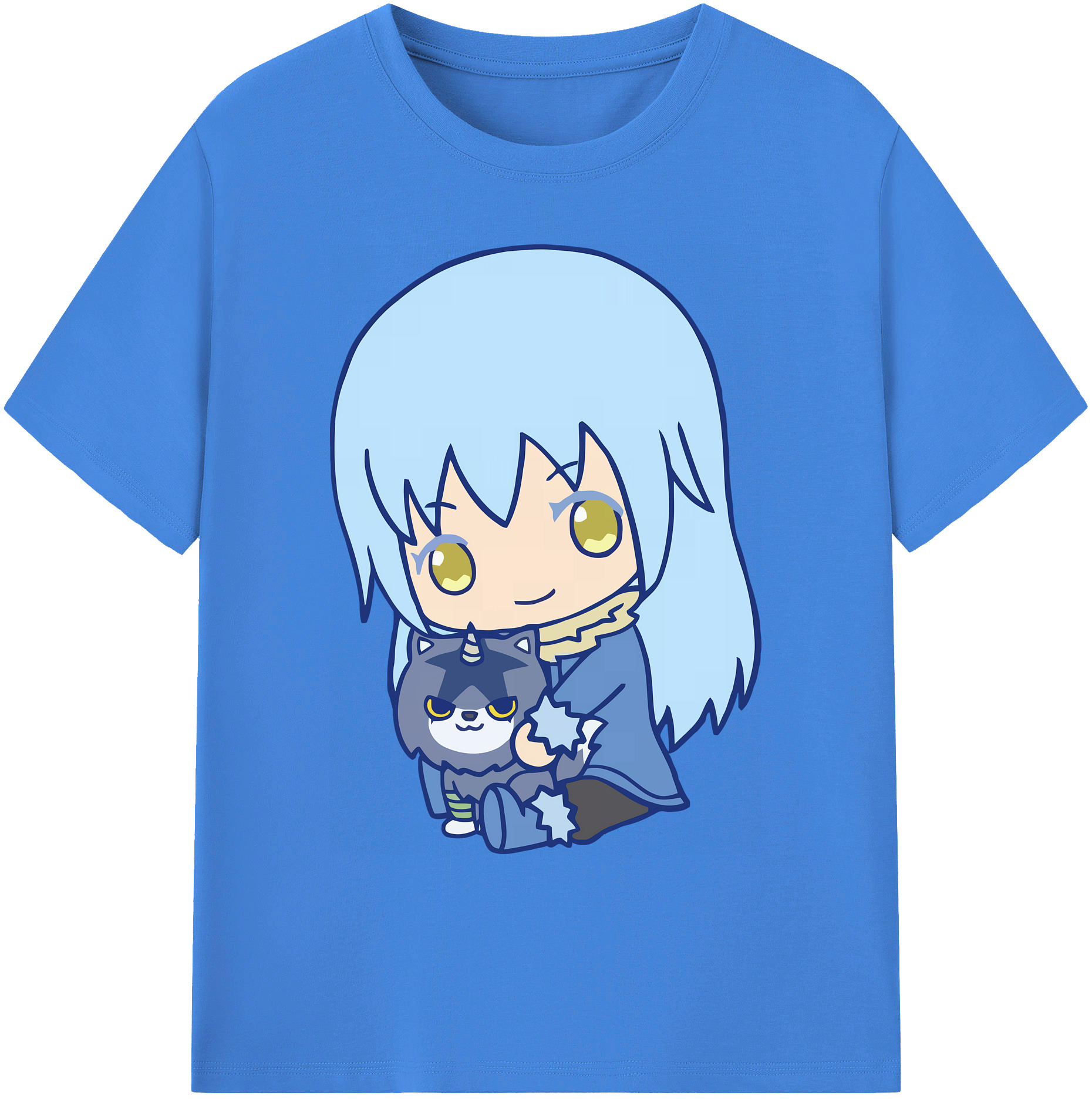 （画像用） 転スラ Regarding Reincarnated to Slime 綿100％ メンズ半袖Tシャツ｜肌触りやわらか＆通気性