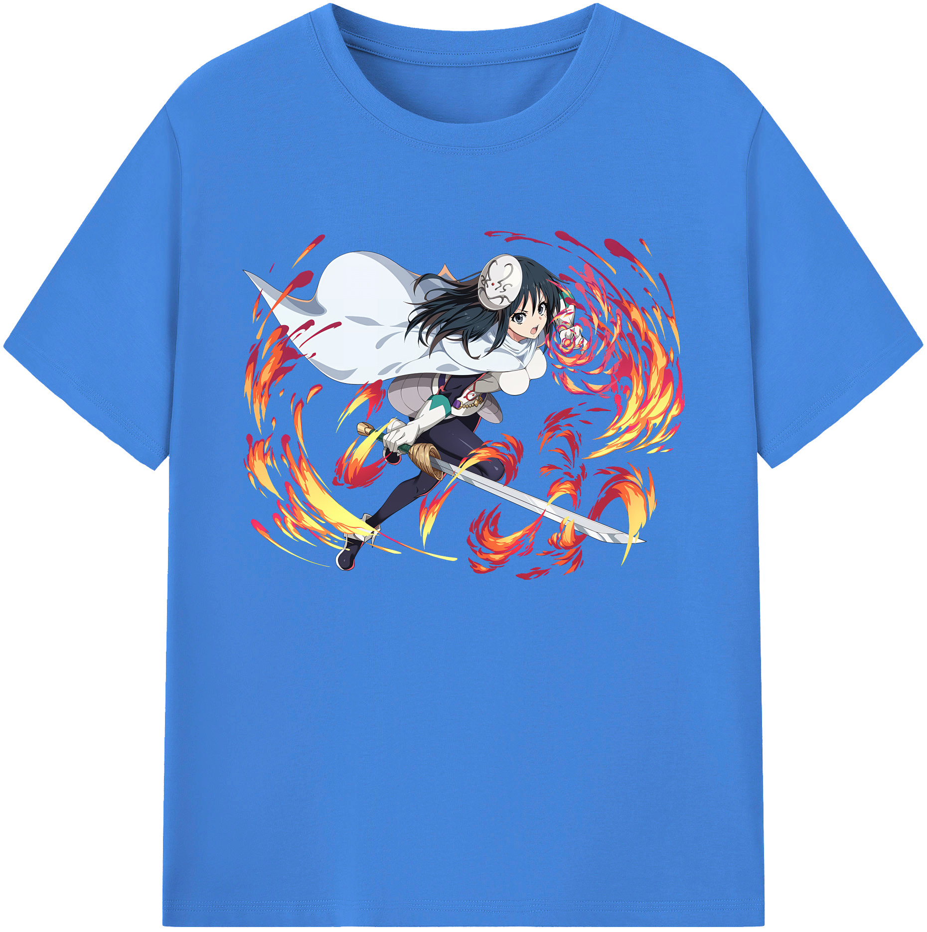 （画像用） 転スラ Regarding Reincarnated to Slime 綿100％ メンズ半袖Tシャツ｜肌触りやわらか＆通気性