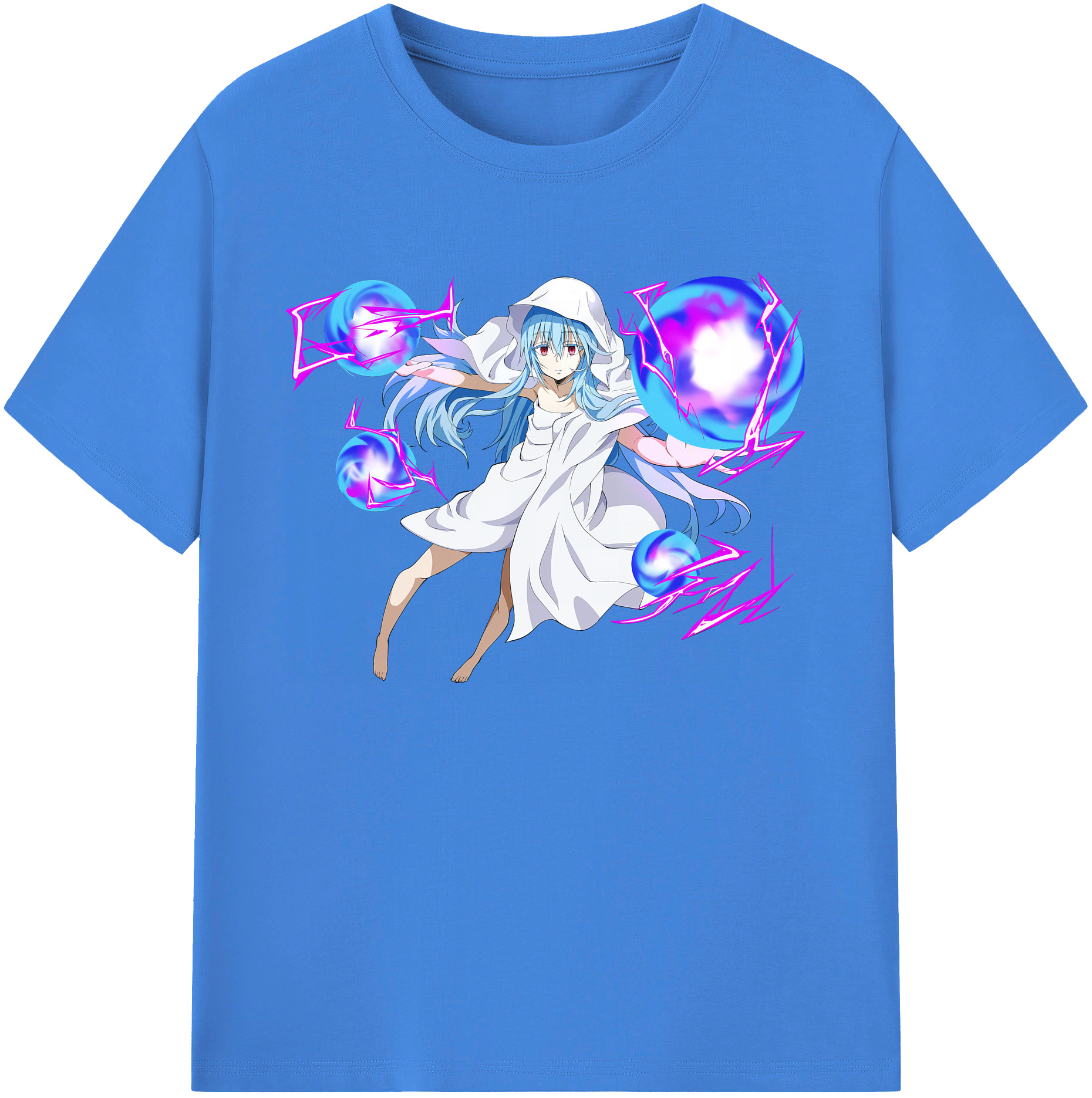 （画像用） 転スラ Regarding Reincarnated to Slime 綿100％ メンズ半袖Tシャツ｜肌触りやわらか＆通気性