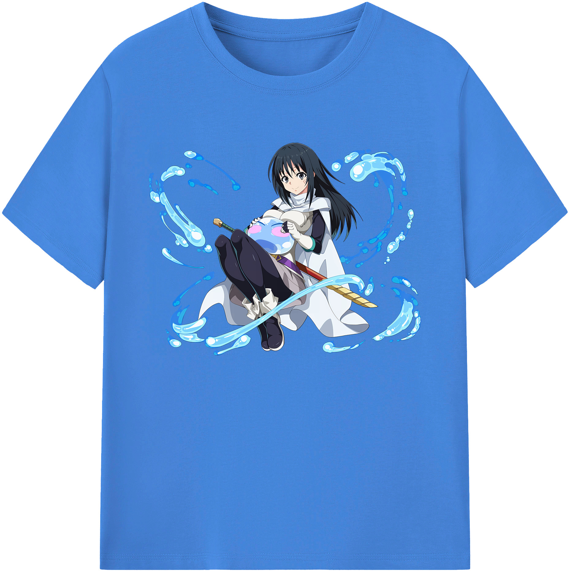 （画像用） 転スラ Regarding Reincarnated to Slime 綿100％ メンズ半袖Tシャツ｜肌触りやわらか＆通気性