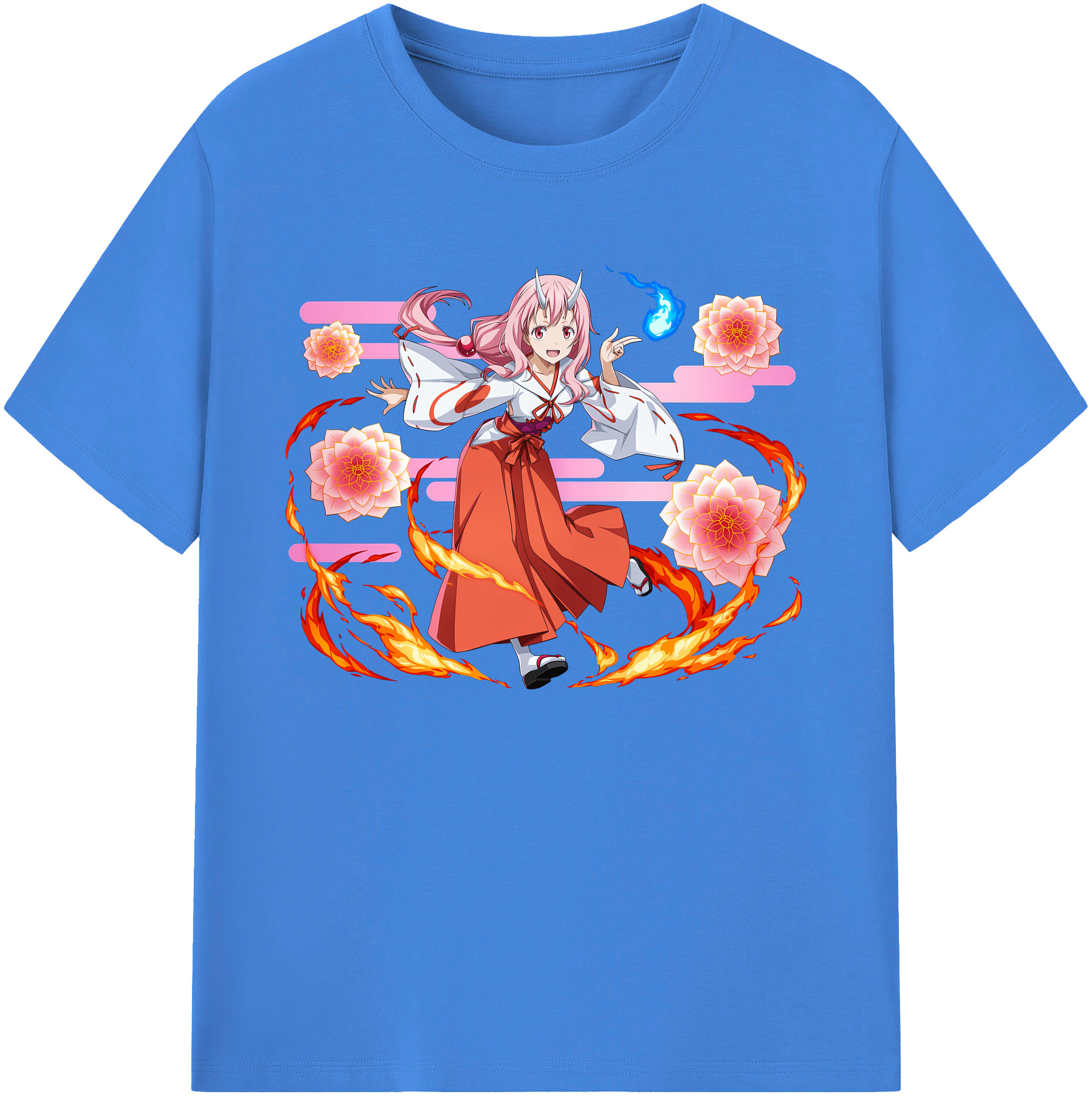 （画像用） 転スラ Regarding Reincarnated to Slime 綿100％ メンズ半袖Tシャツ｜肌触りやわらか＆通気性