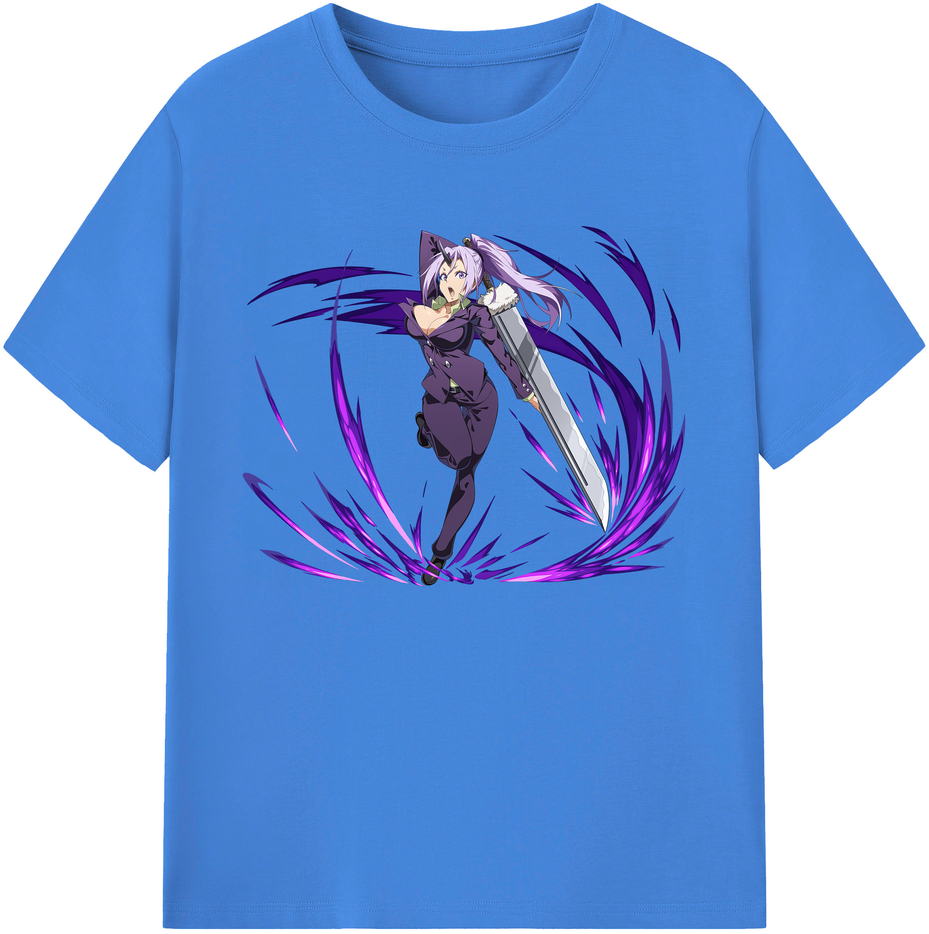 （画像用） 転スラ Regarding Reincarnated to Slime 綿100％ メンズ半袖Tシャツ｜肌触りやわらか＆通気性