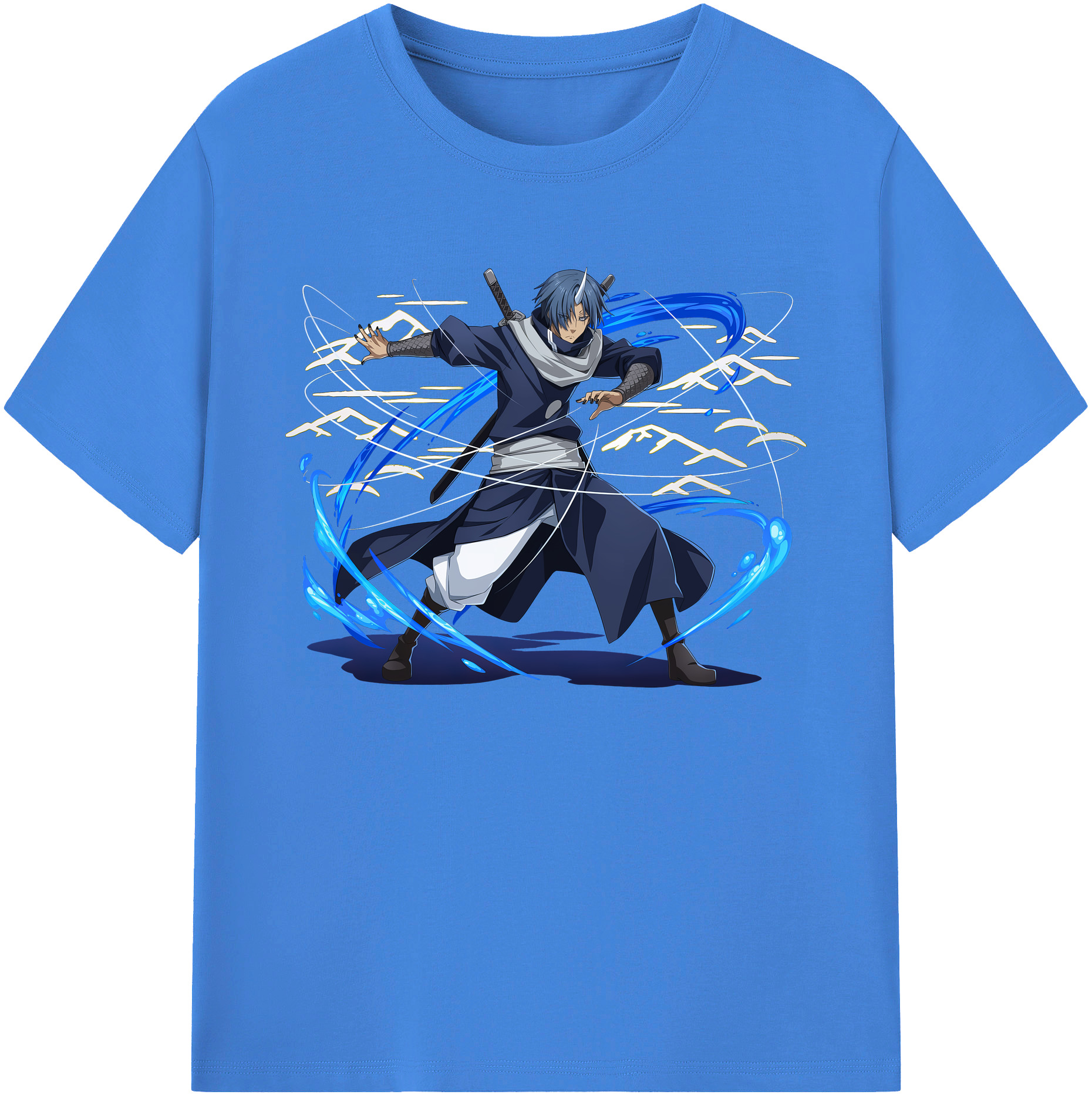 （画像用） 転スラ Regarding Reincarnated to Slime 綿100％ メンズ半袖Tシャツ｜肌触りやわらか＆通気性