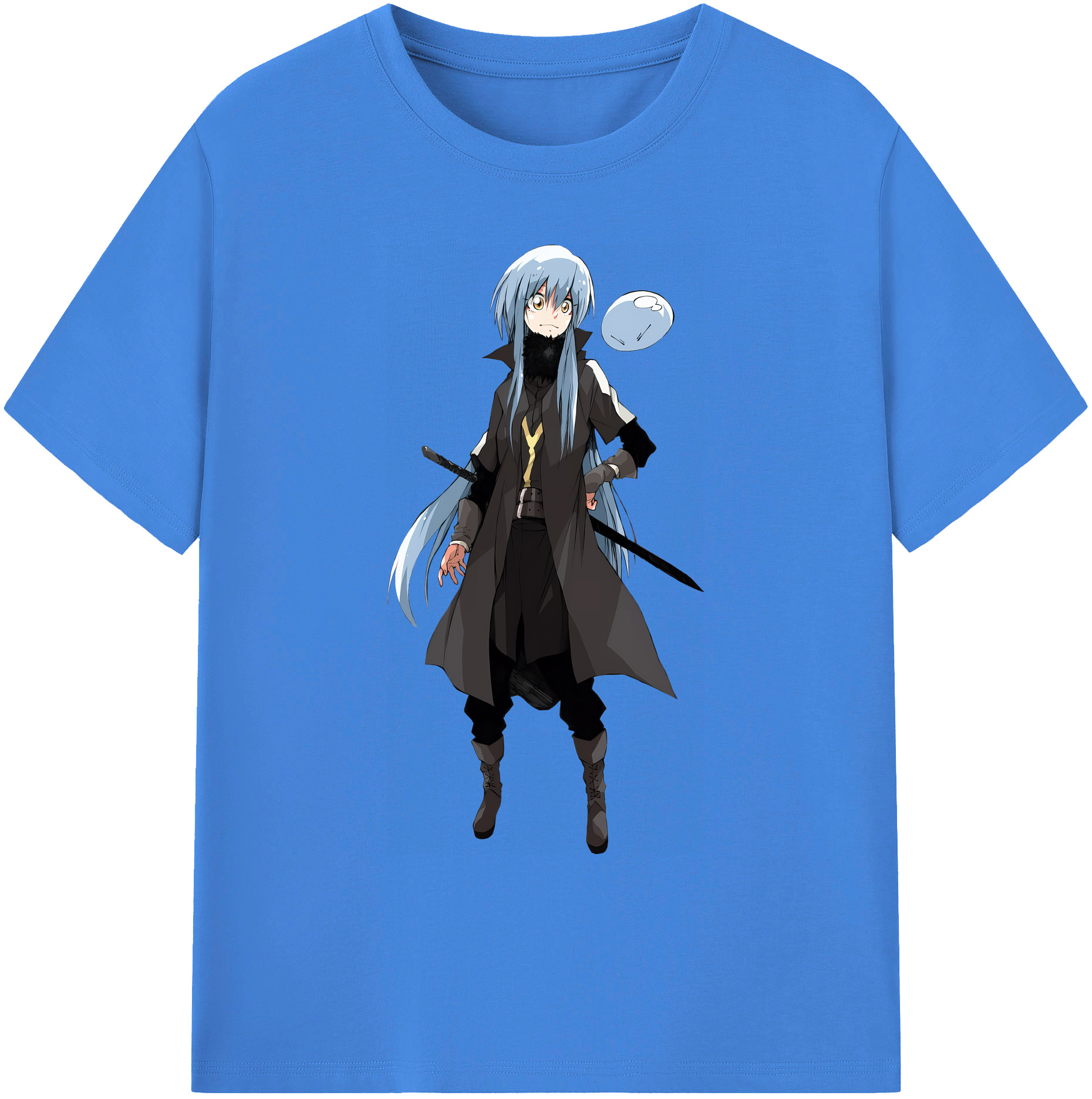 （画像用） 転スラ Regarding Reincarnated to Slime 綿100％ メンズ半袖Tシャツ｜肌触りやわらか＆通気性