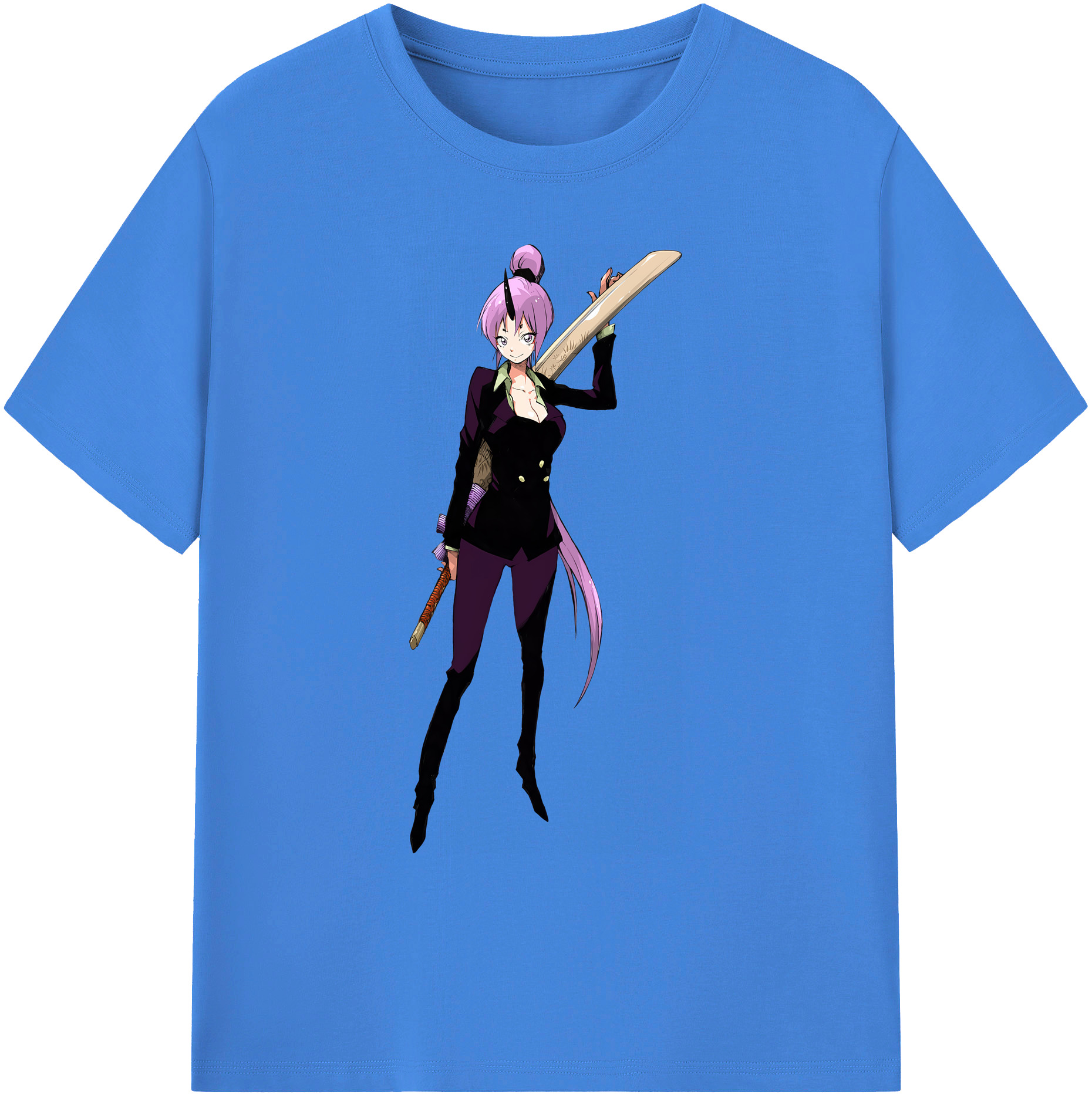 （画像用） 転スラ Regarding Reincarnated to Slime 綿100％ メンズ半袖Tシャツ｜肌触りやわらか＆通気性