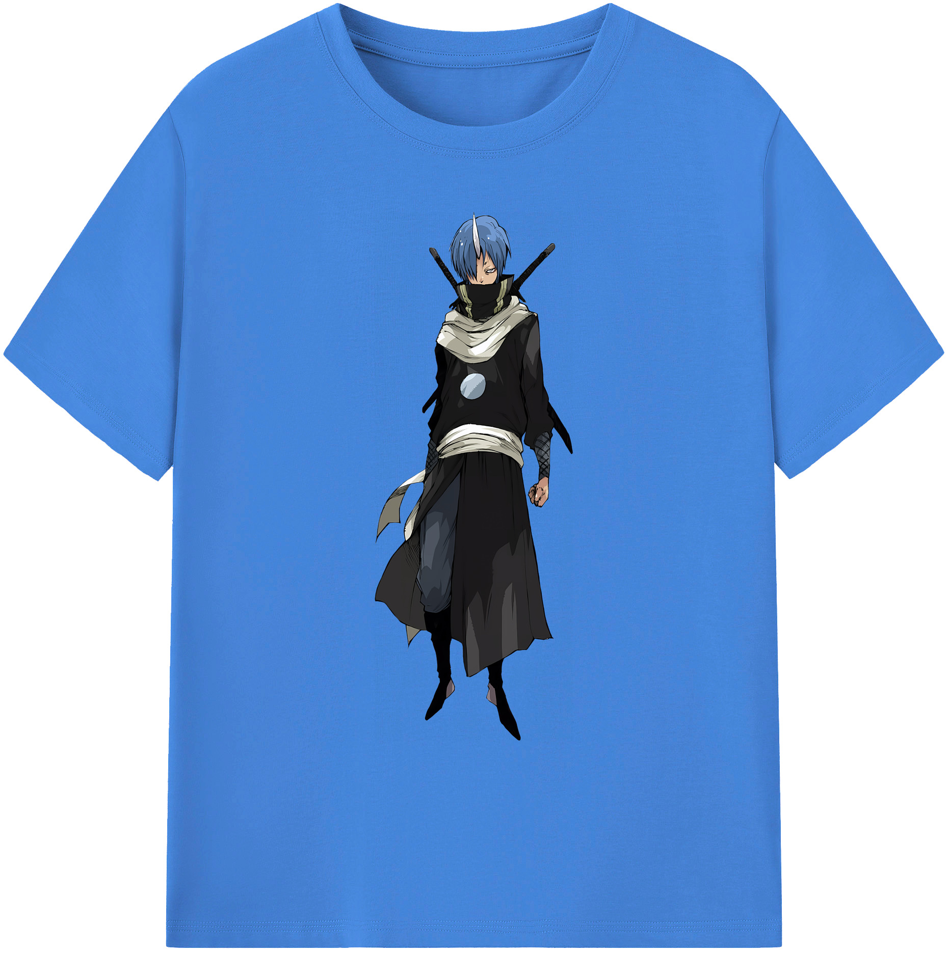 （画像用） 転スラ Regarding Reincarnated to Slime 綿100％ メンズ半袖Tシャツ｜肌触りやわらか＆通気性