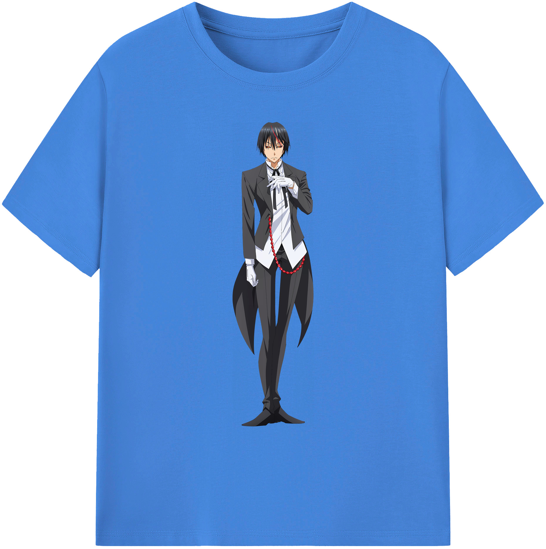 （画像用） 転スラ Regarding Reincarnated to Slime 綿100％ メンズ半袖Tシャツ｜肌触りやわらか＆通気性