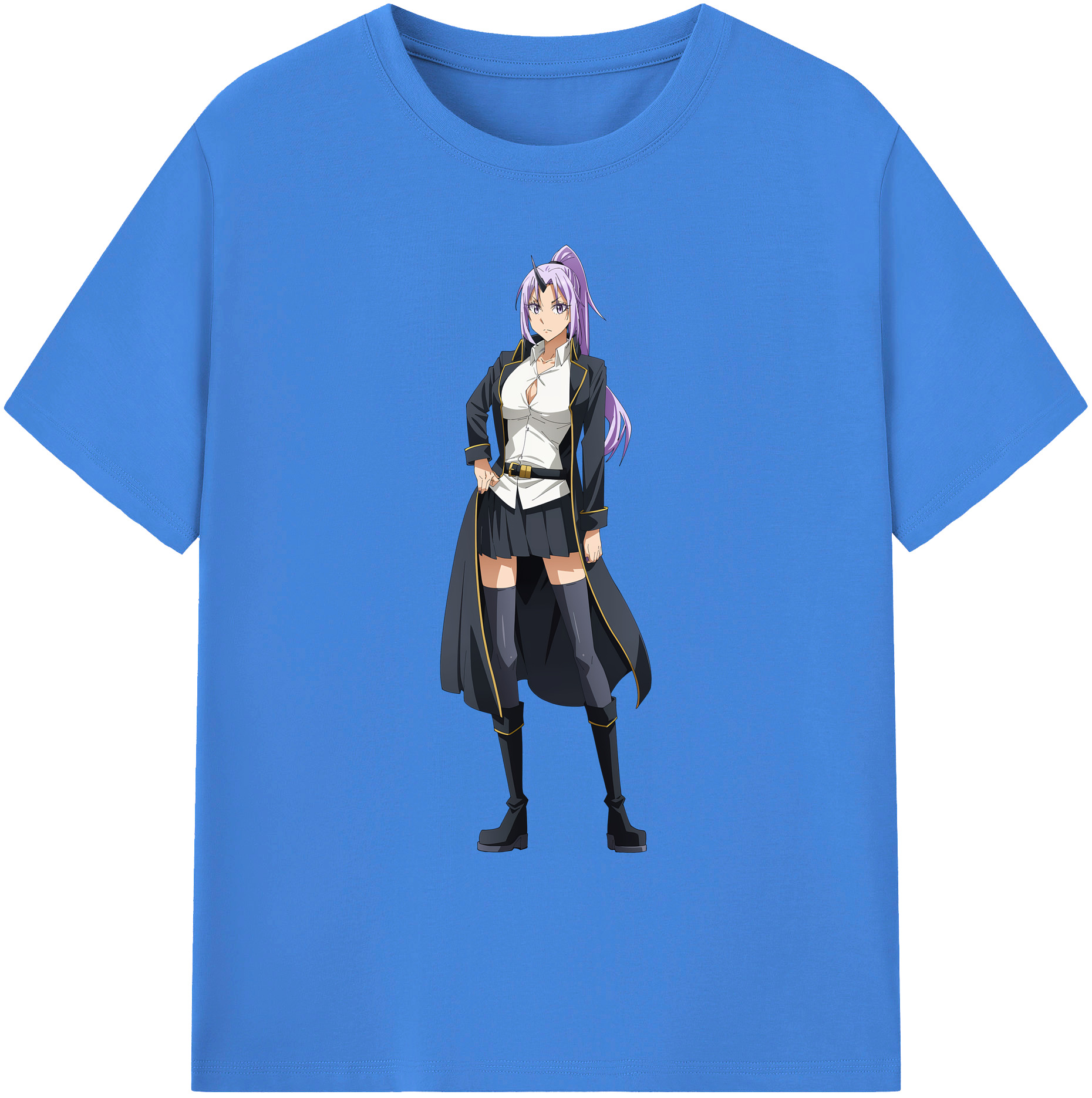 （画像用） 転スラ Regarding Reincarnated to Slime 綿100％ メンズ半袖Tシャツ｜肌触りやわらか＆通気性
