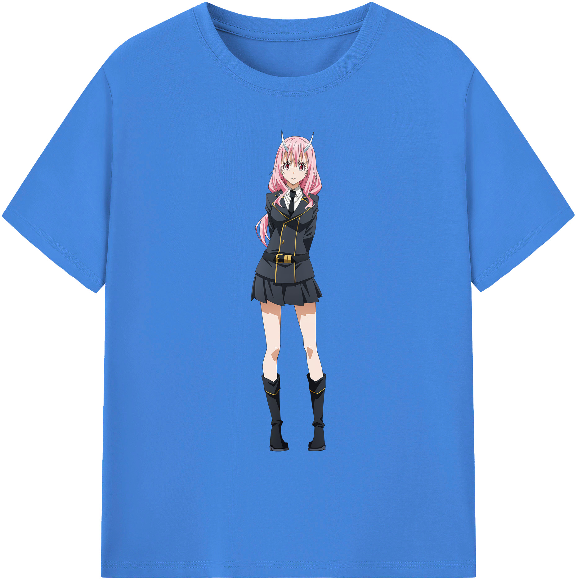 （画像用） 転スラ Regarding Reincarnated to Slime 綿100％ メンズ半袖Tシャツ｜肌触りやわらか＆通気性