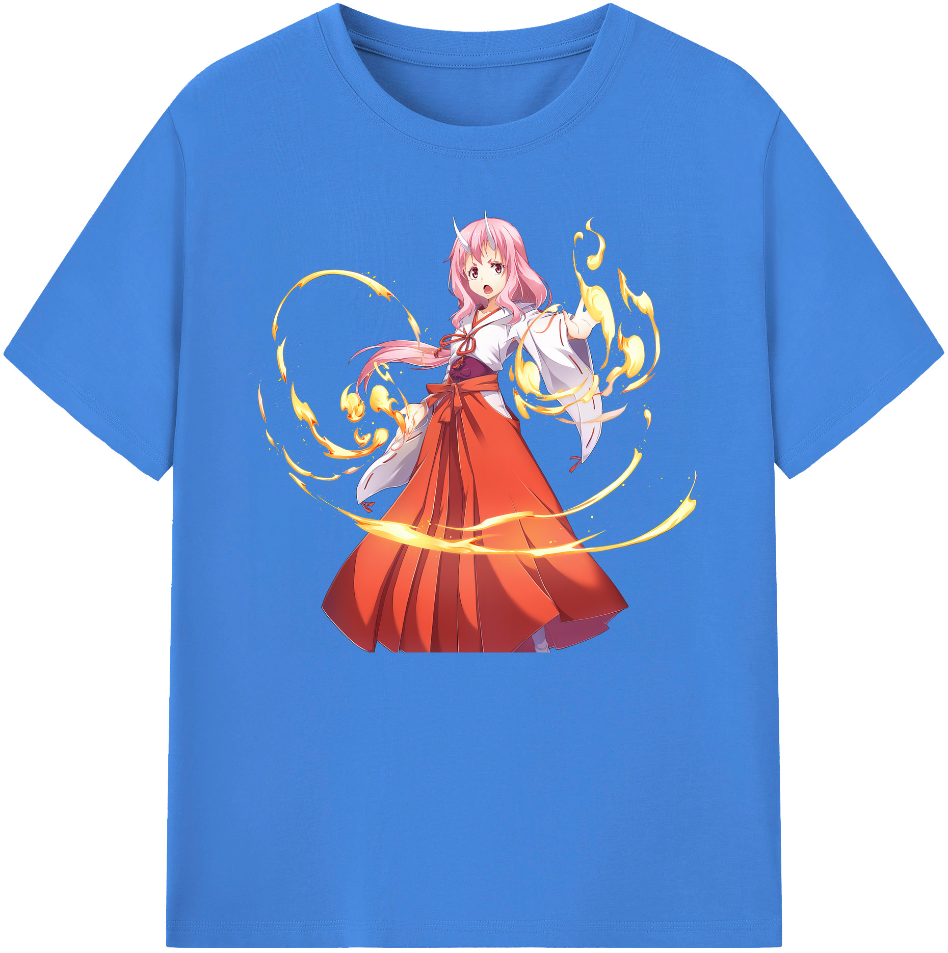 （画像用） 転スラ Regarding Reincarnated to Slime 綿100％ メンズ半袖Tシャツ｜肌触りやわらか＆通気性