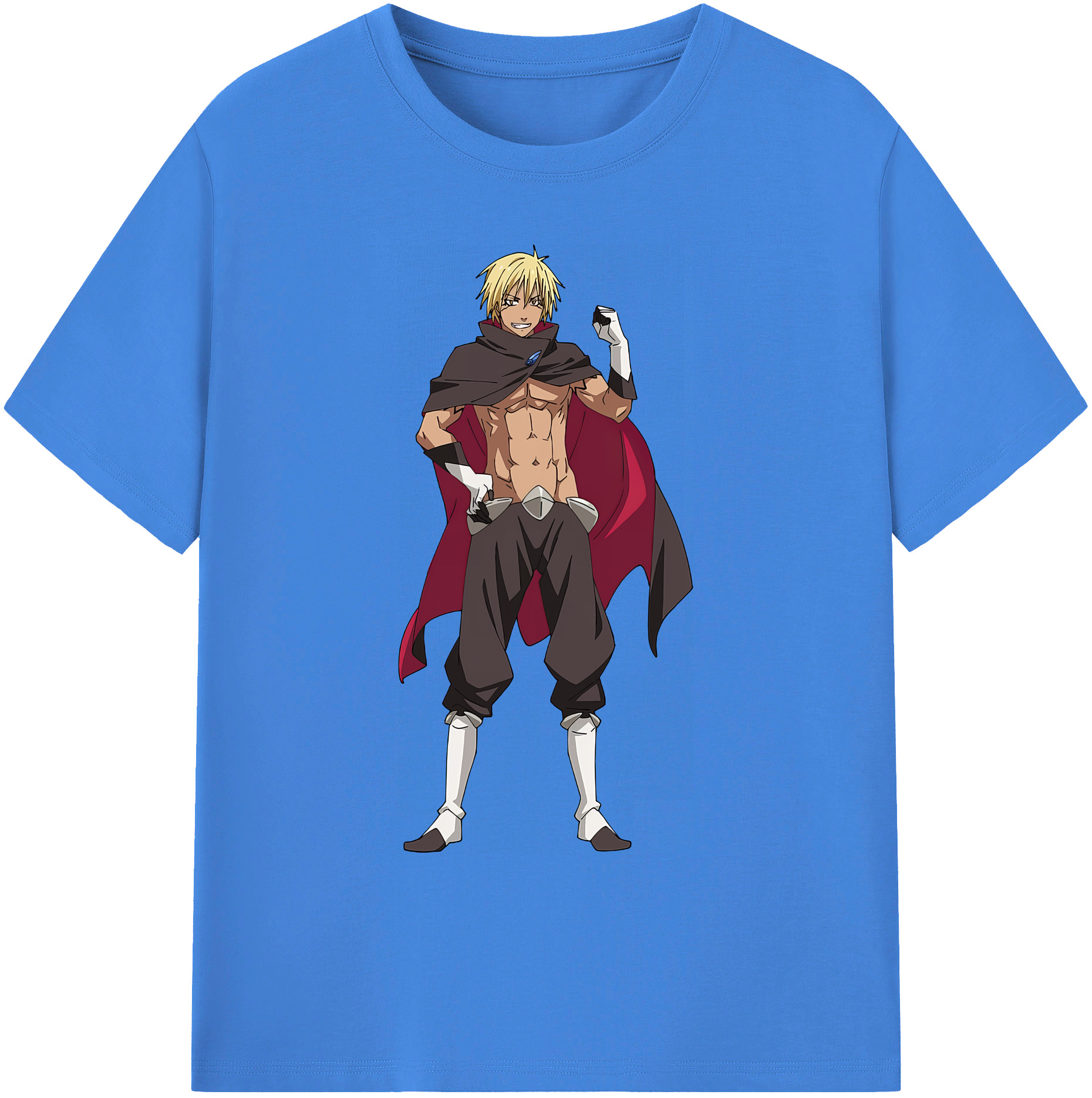 （画像用） 転スラ Regarding Reincarnated to Slime 綿100％ メンズ半袖Tシャツ｜肌触りやわらか＆通気性