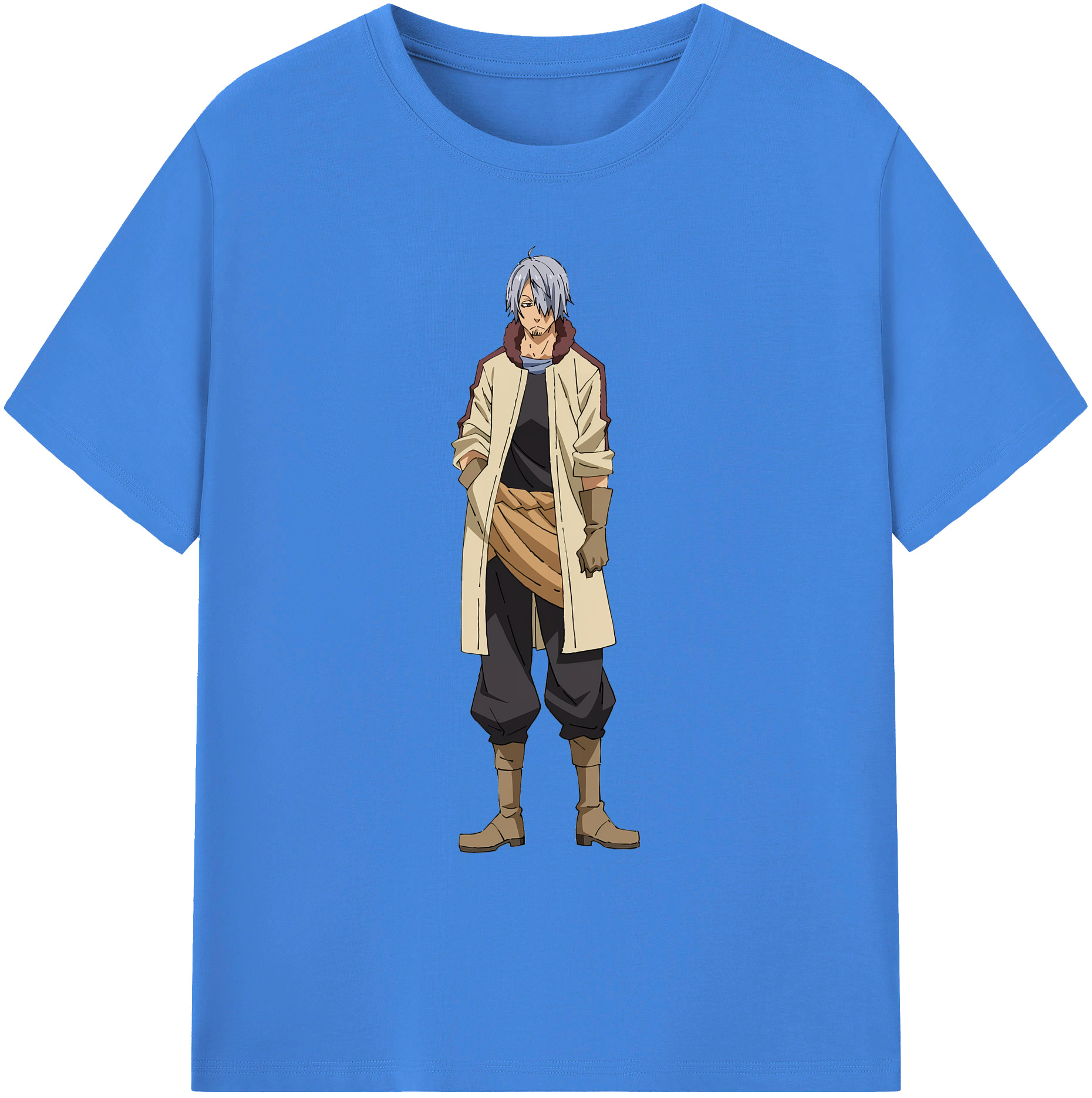 （画像用） 転スラ Regarding Reincarnated to Slime 綿100％ メンズ半袖Tシャツ｜肌触りやわらか＆通気性