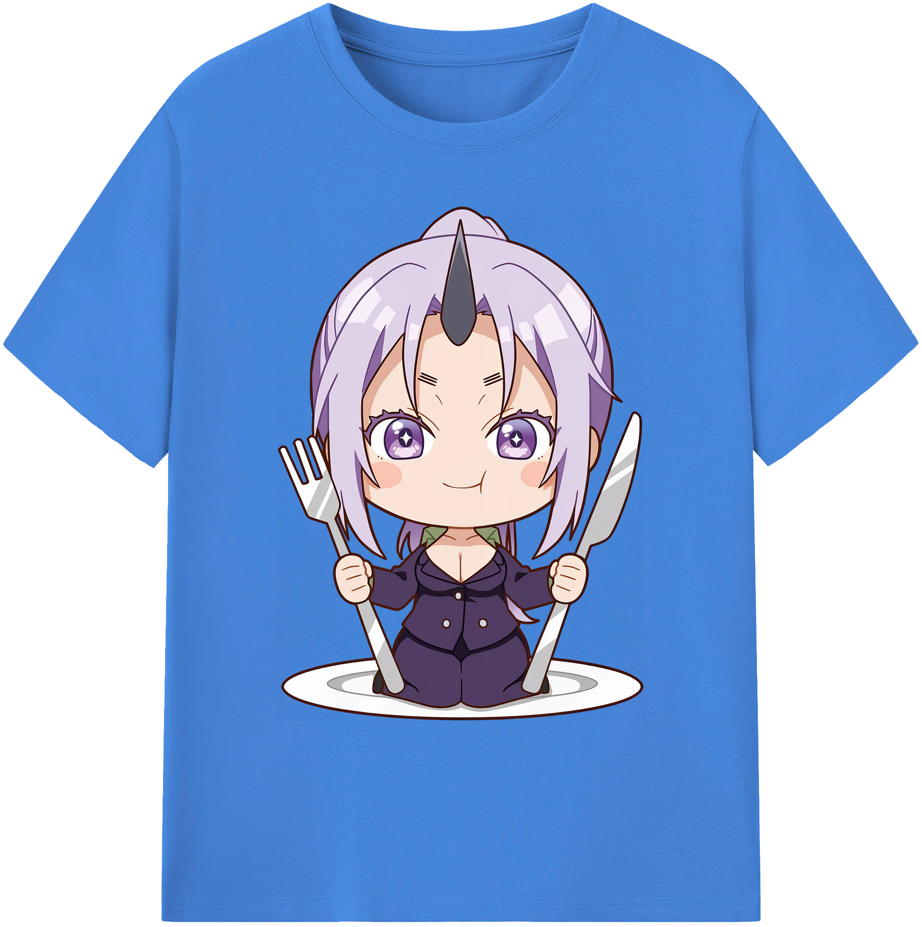 （画像用） 転スラ Regarding Reincarnated to Slime 綿100％ メンズ半袖Tシャツ｜肌触りやわらか＆通気性