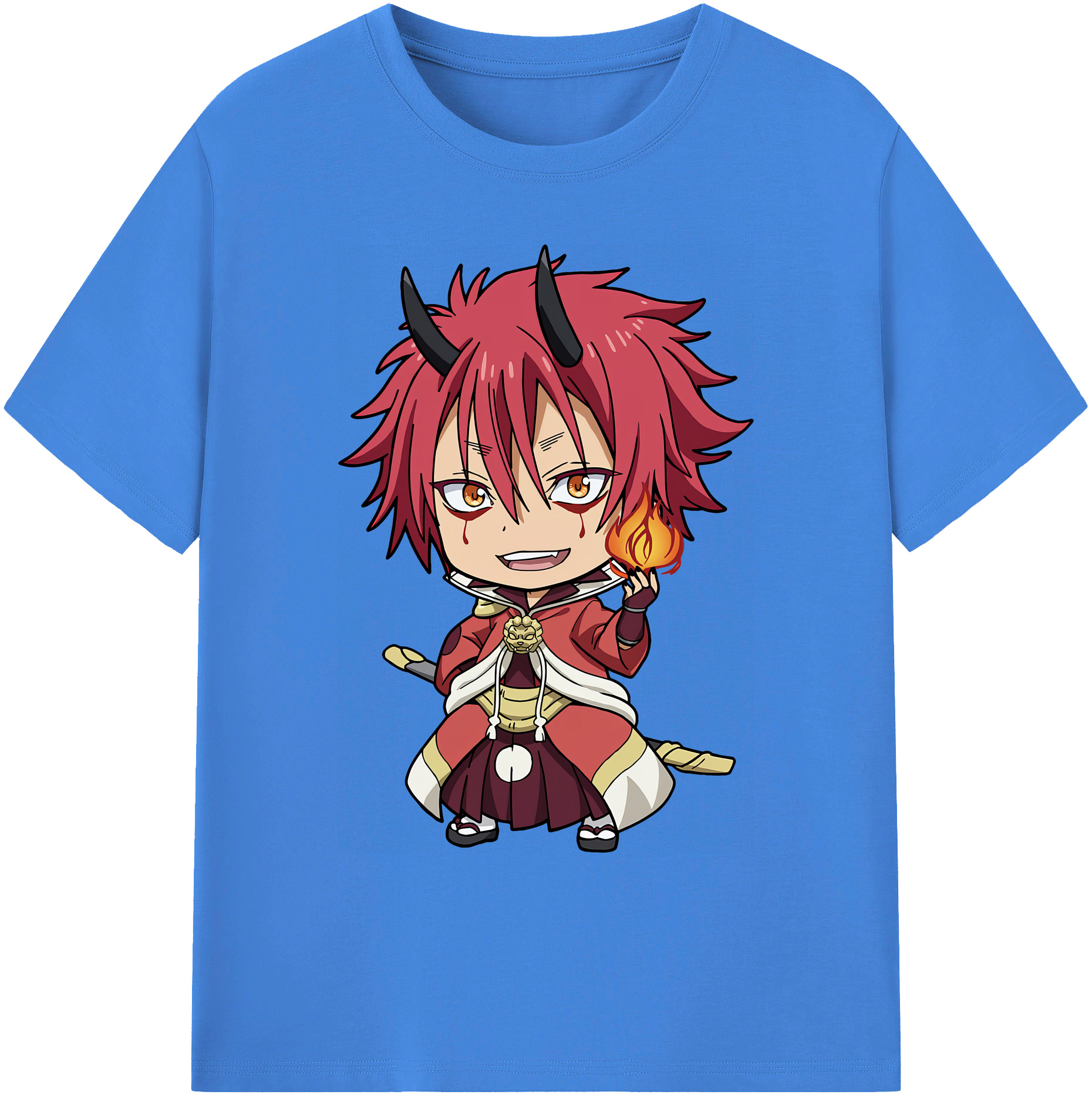（画像用） 転スラ Regarding Reincarnated to Slime 綿100％ メンズ半袖Tシャツ｜肌触りやわらか＆通気性