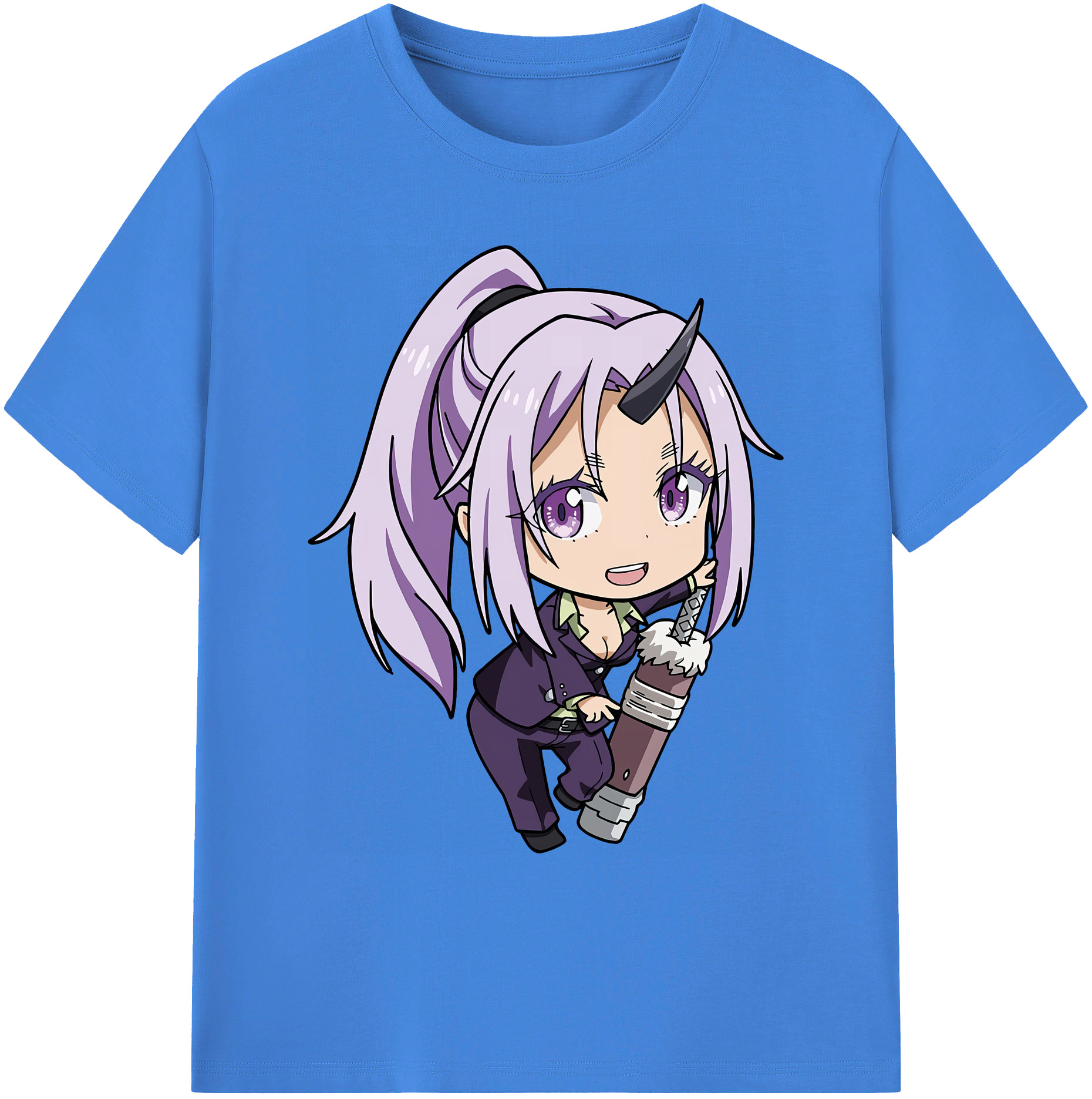 （画像用） 転スラ Regarding Reincarnated to Slime 綿100％ メンズ半袖Tシャツ｜肌触りやわらか＆通気性
